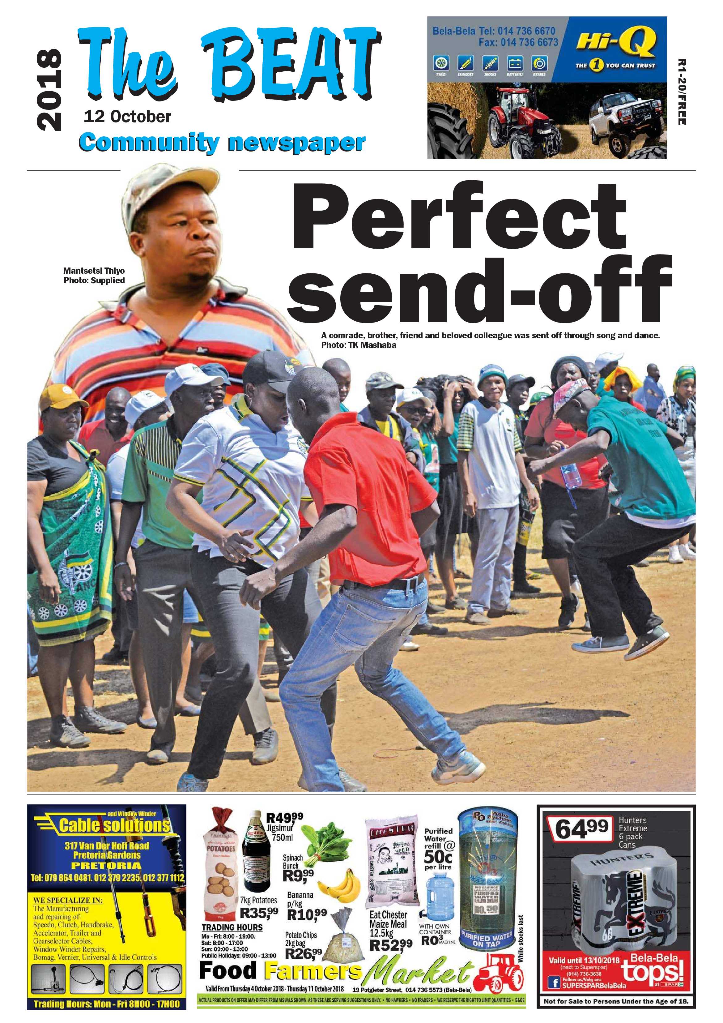 The Beat 12 October 2018 page 1