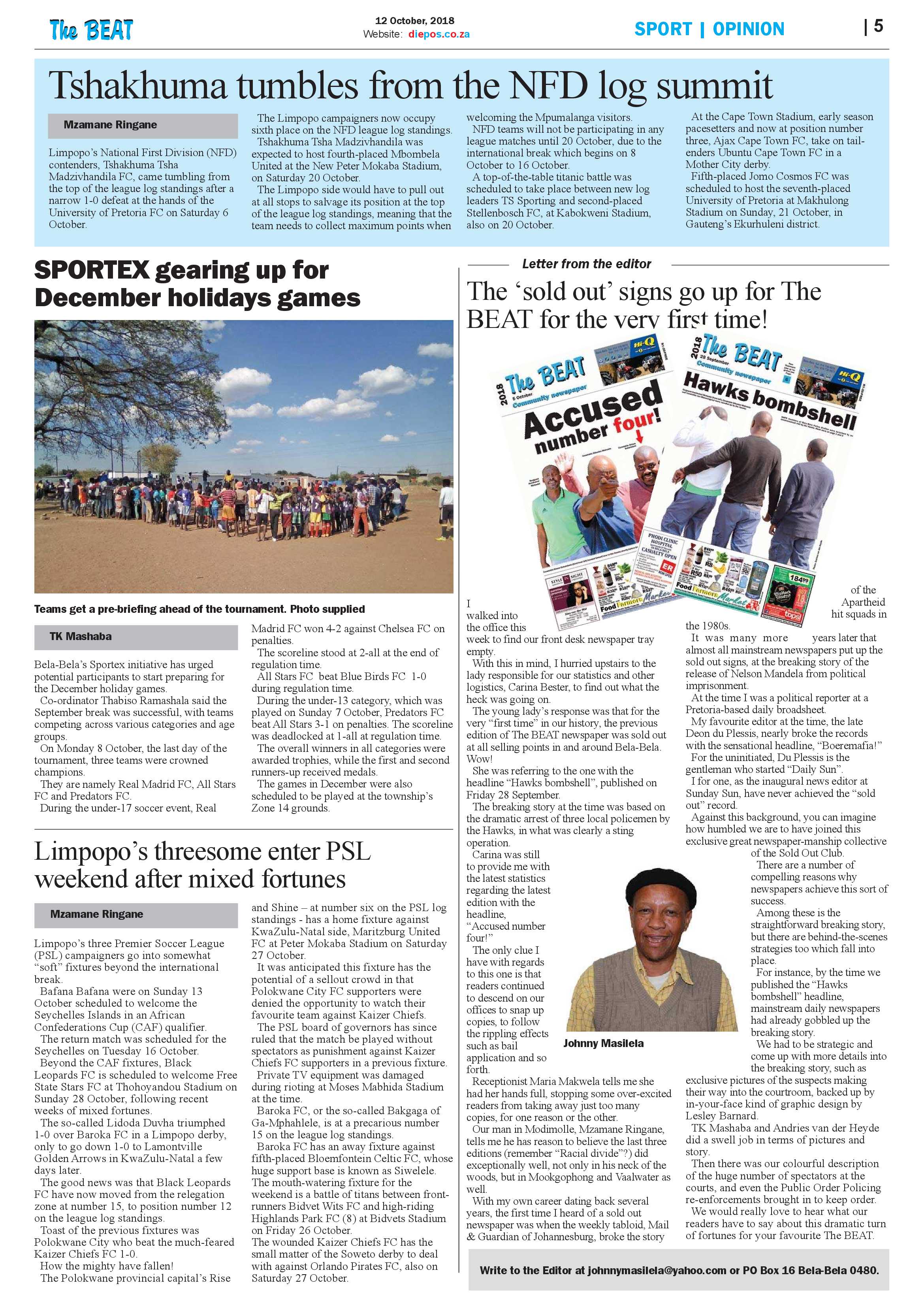 The Beat 12 October 2018 page 5