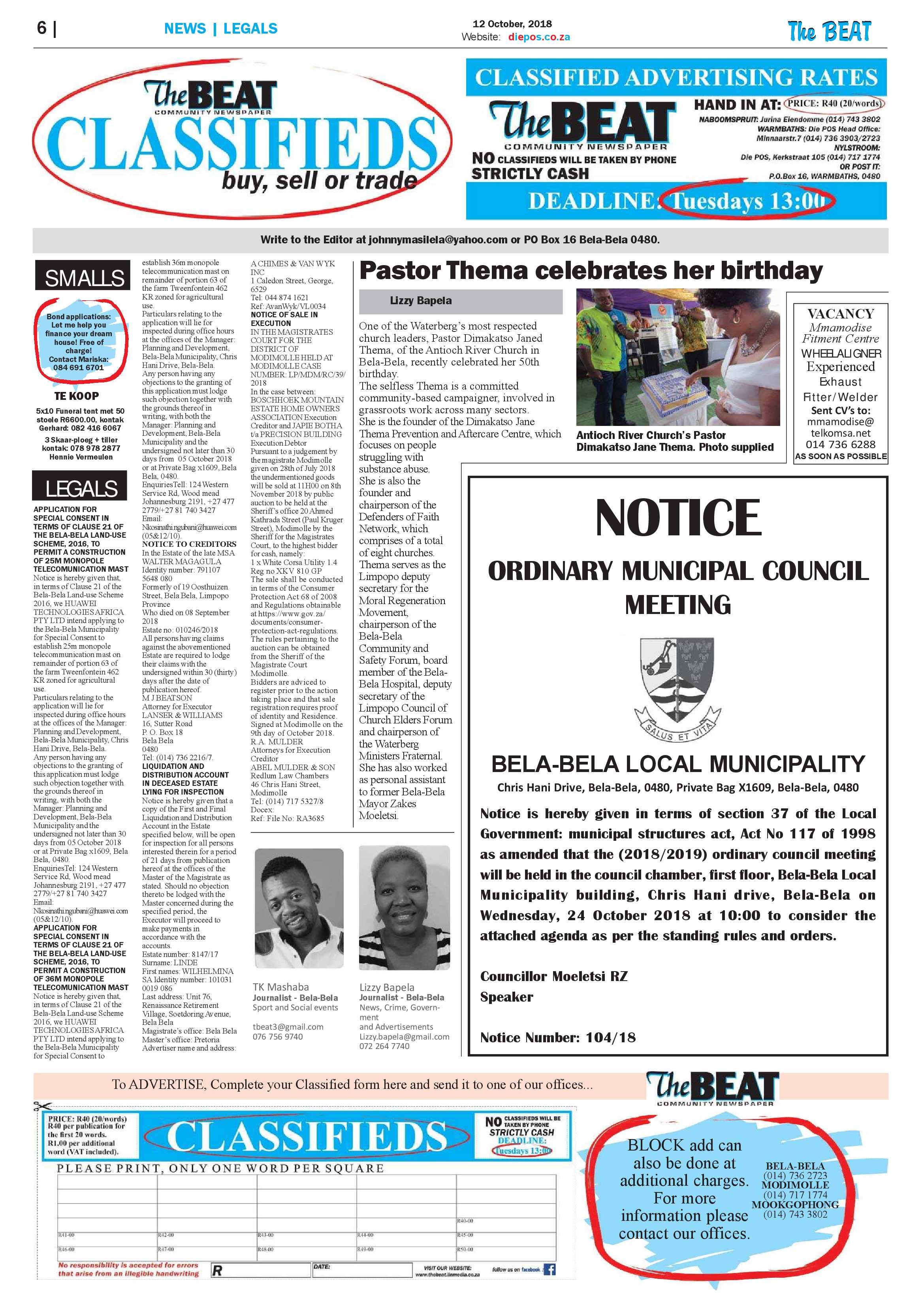 The Beat 12 October 2018 page 6