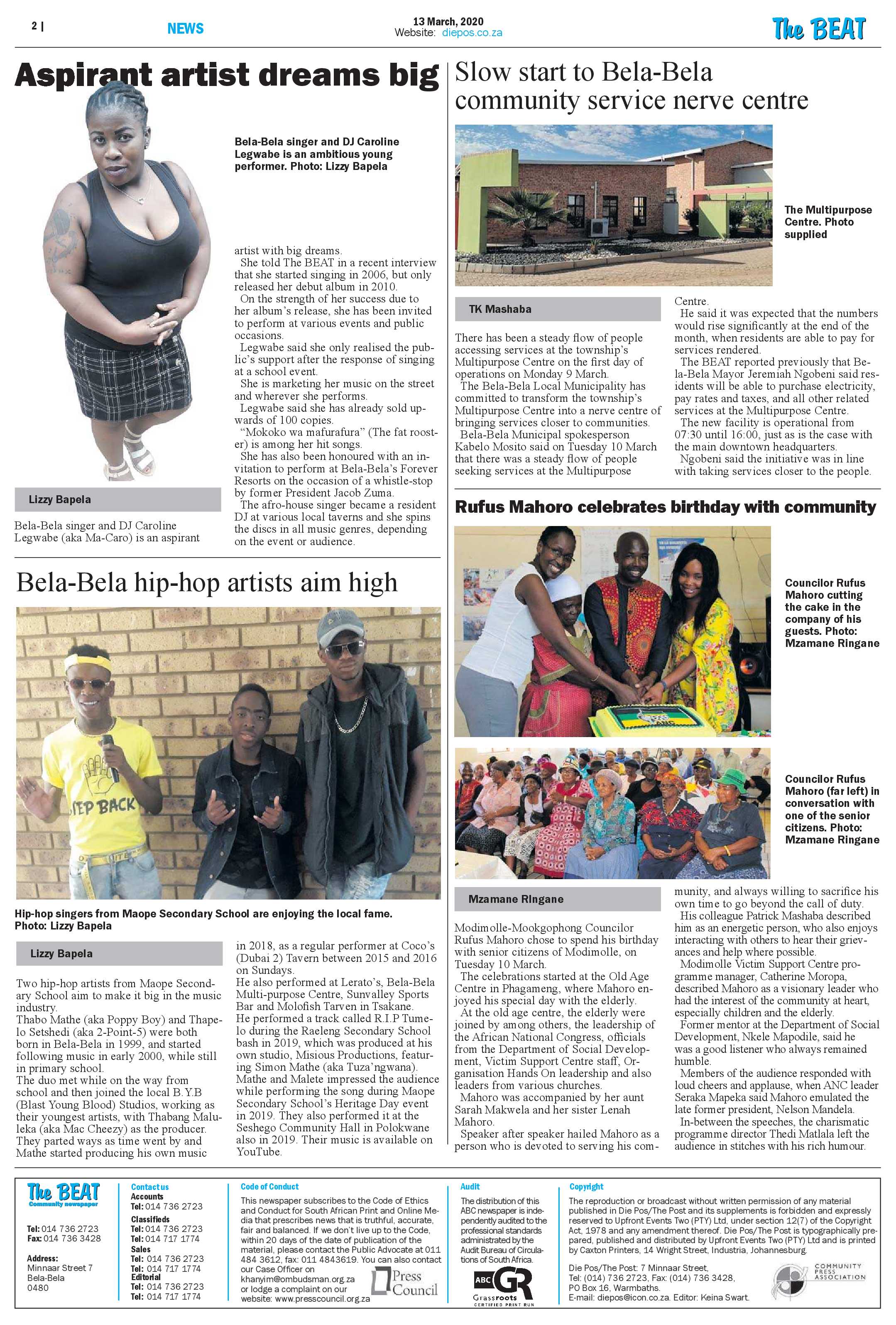 The Beat 13 March 2020 page 2