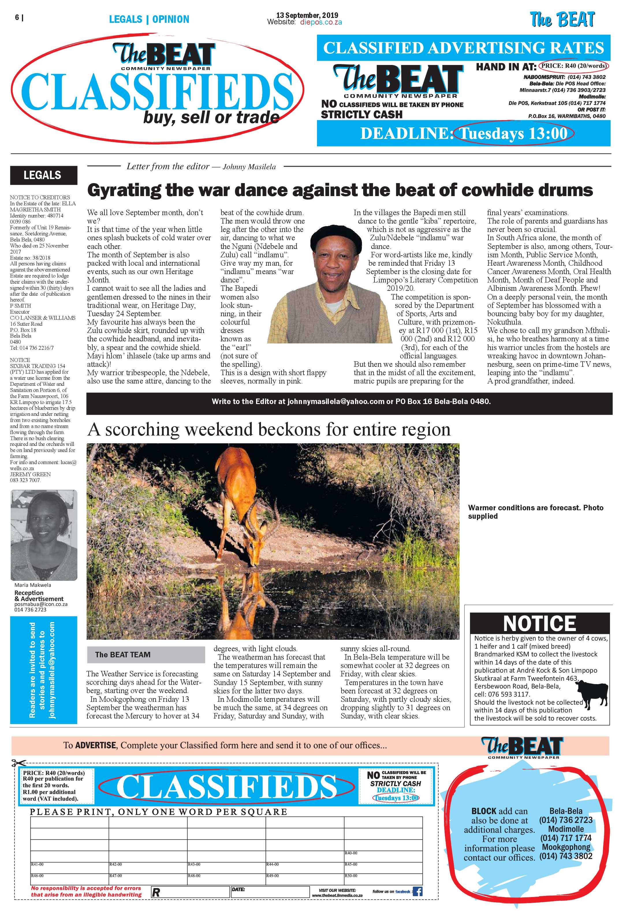 The Beat 13 September 2019 page 6