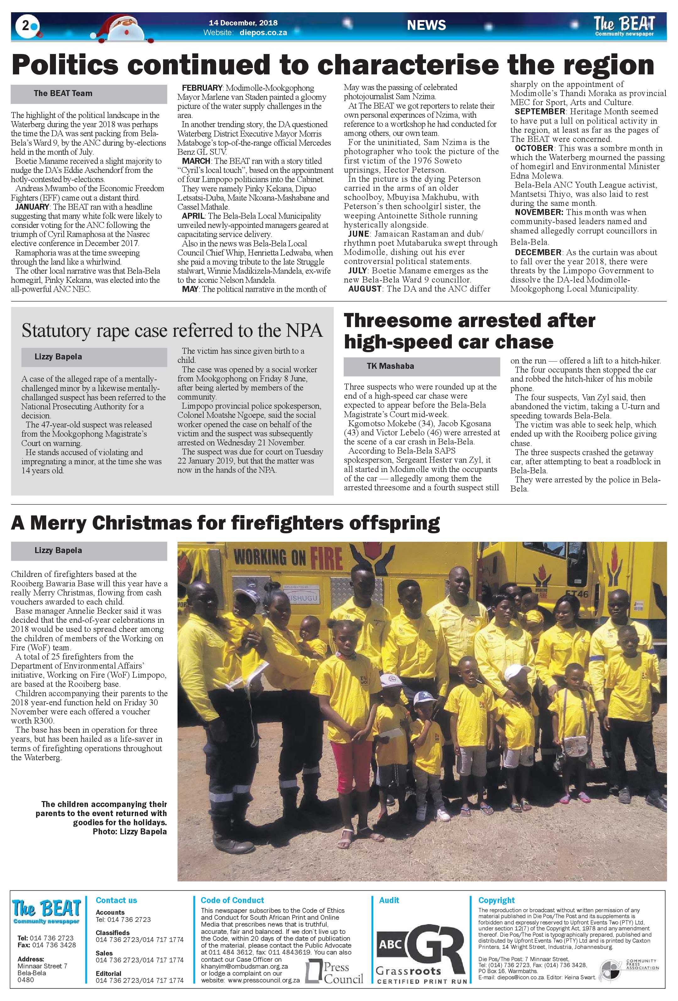 The Beat 14 December 2018 page 2