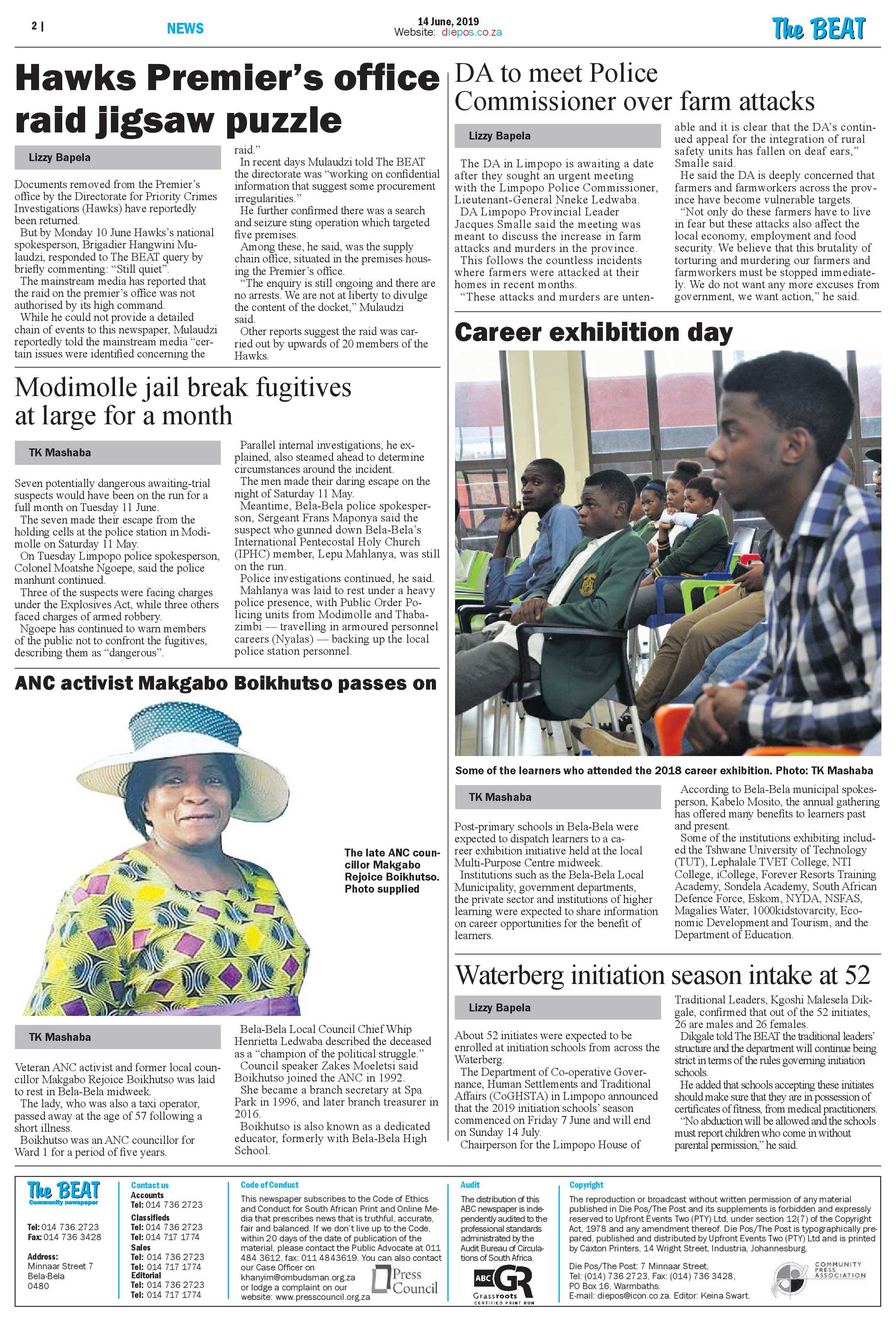 The Beat 14 June 2019 page 2