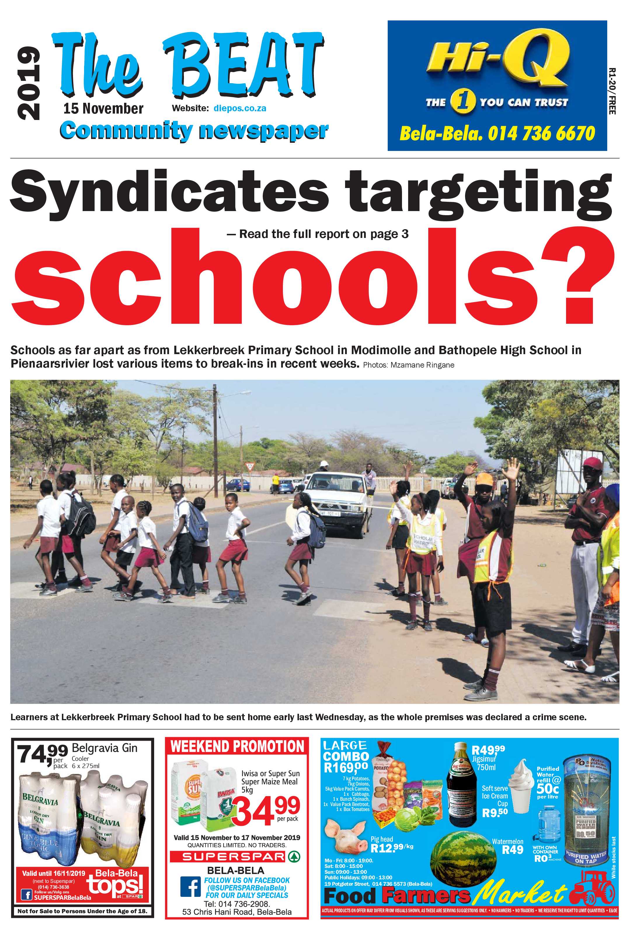 The Beat 15 November 2019 page 1