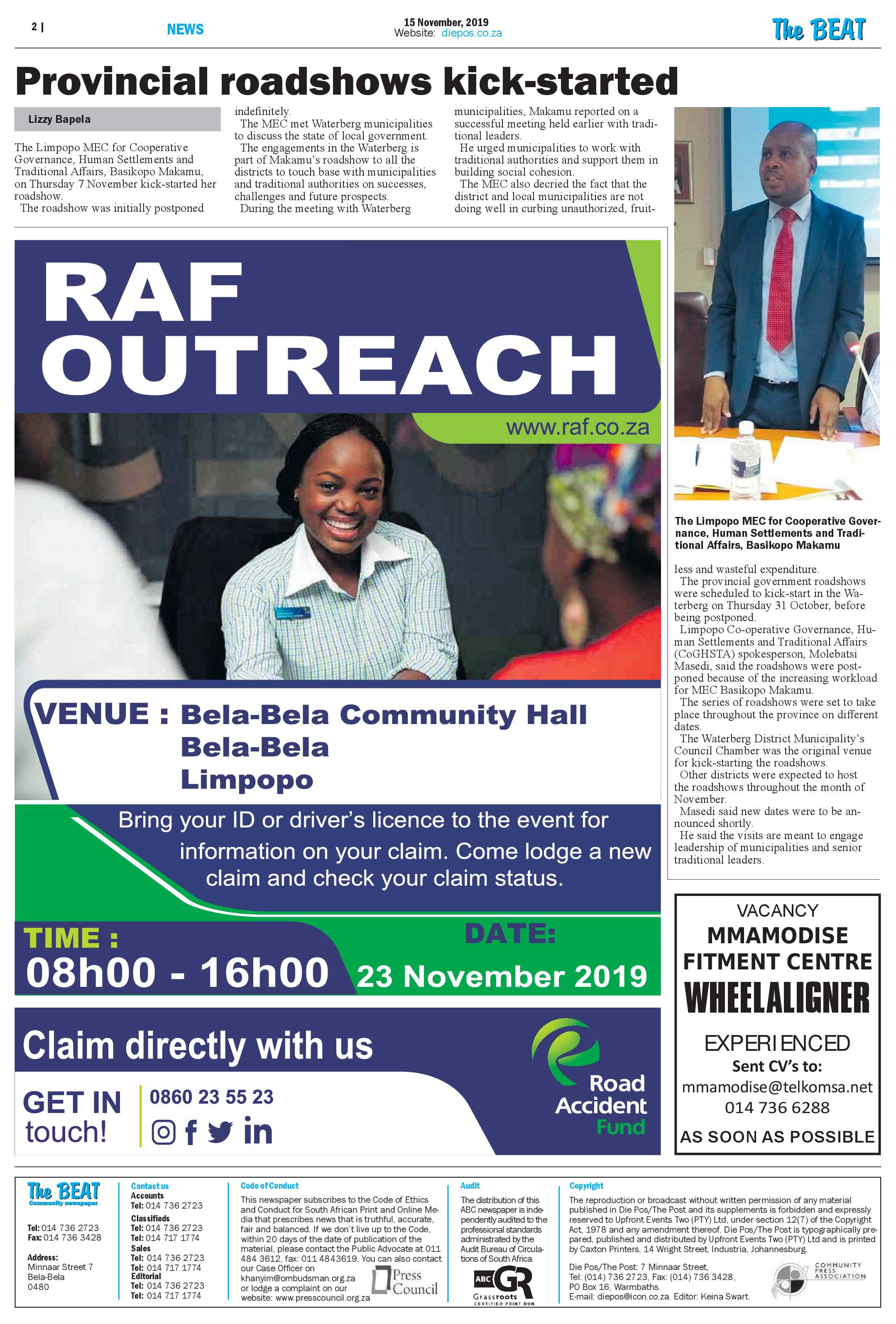 The Beat 15 November 2019 page 2
