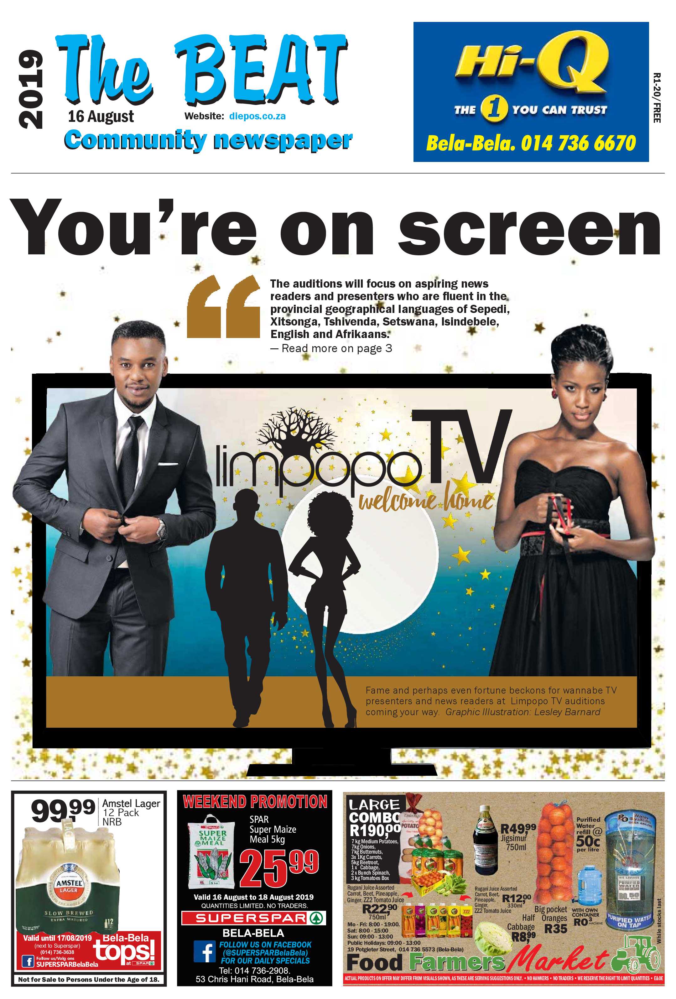 The Beat 16 August 2019 page 1