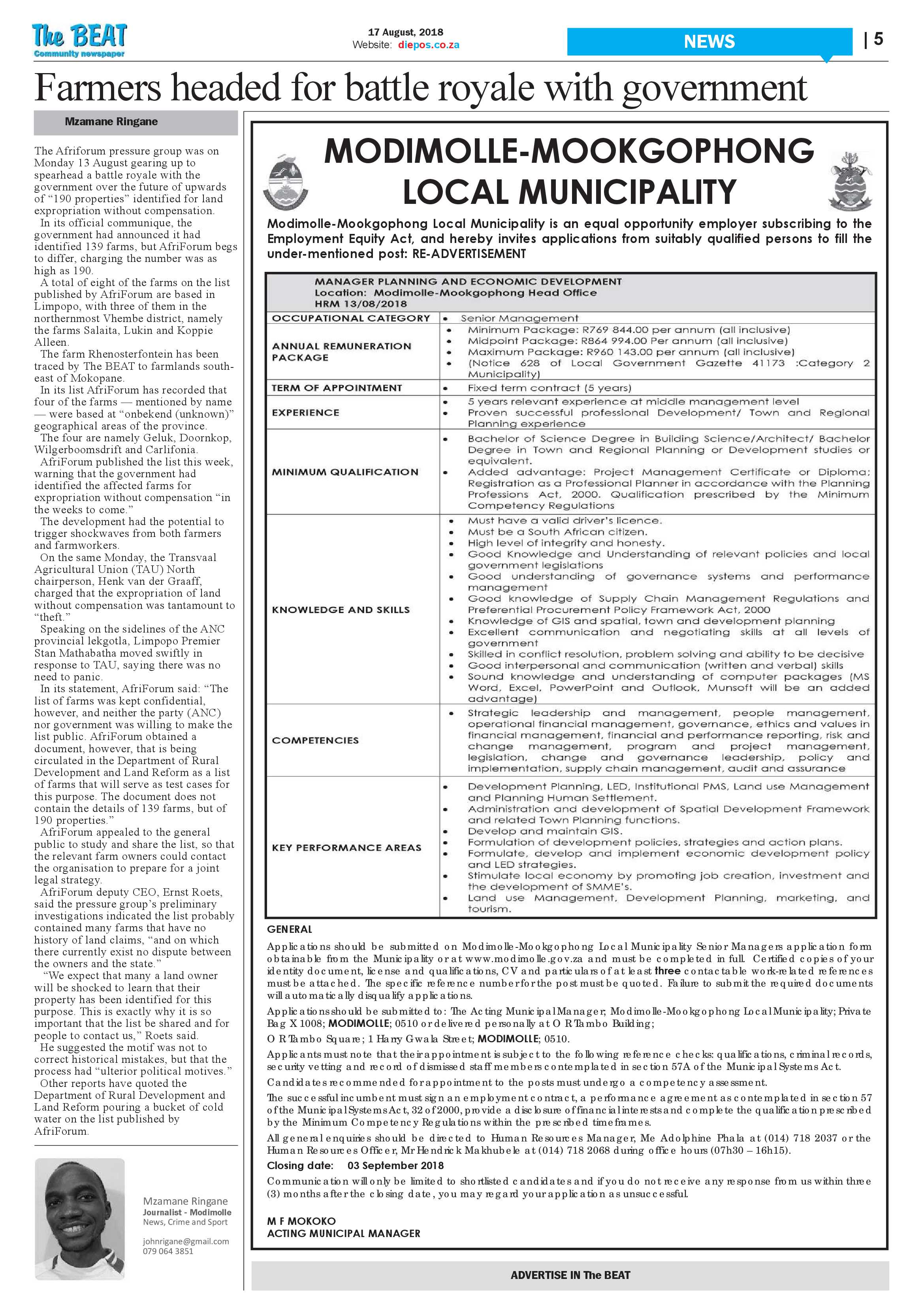 The Beat 17 August 2018 page 5