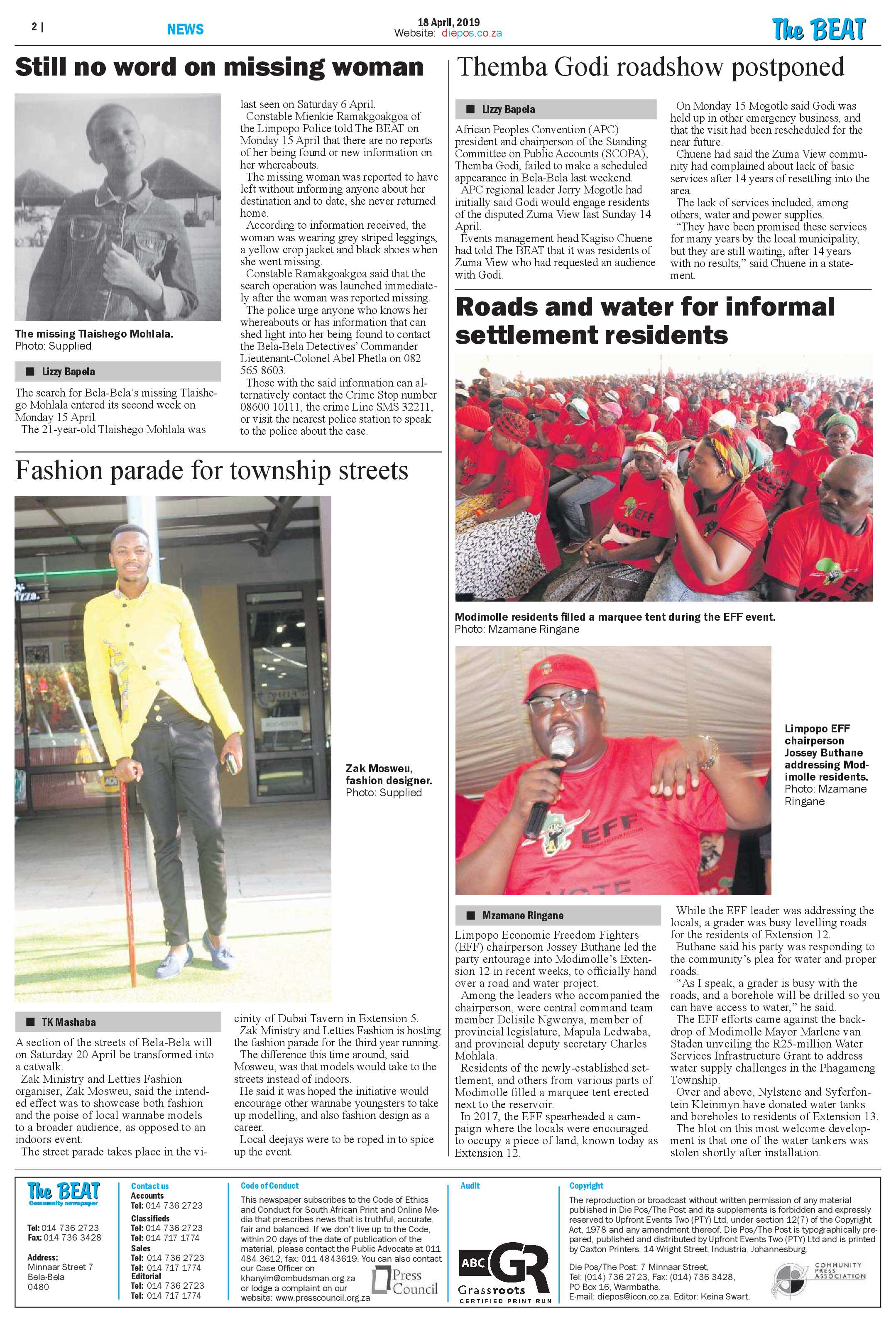 The Beat 18 April 2019 page 2