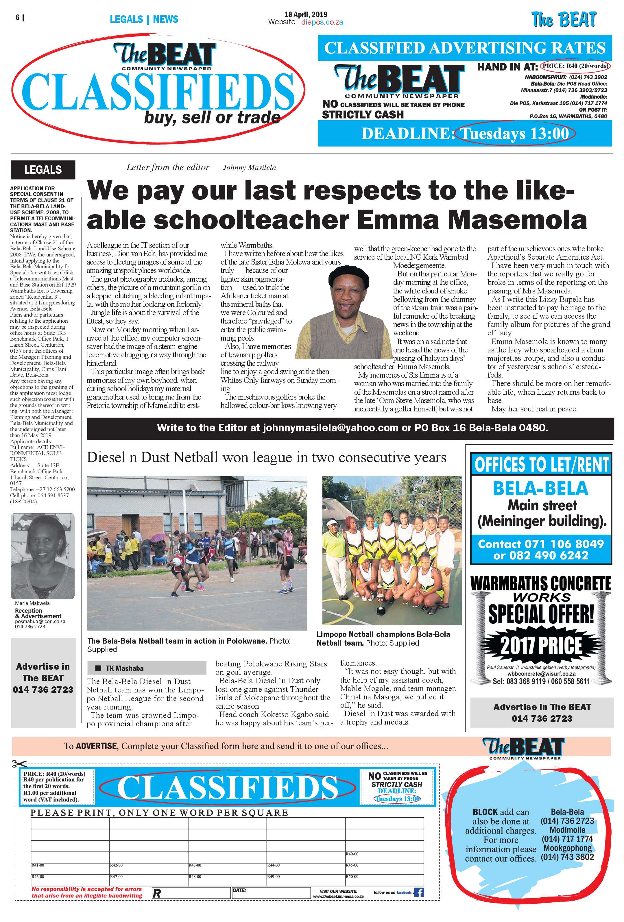 The Beat 18 April 2019 page 6