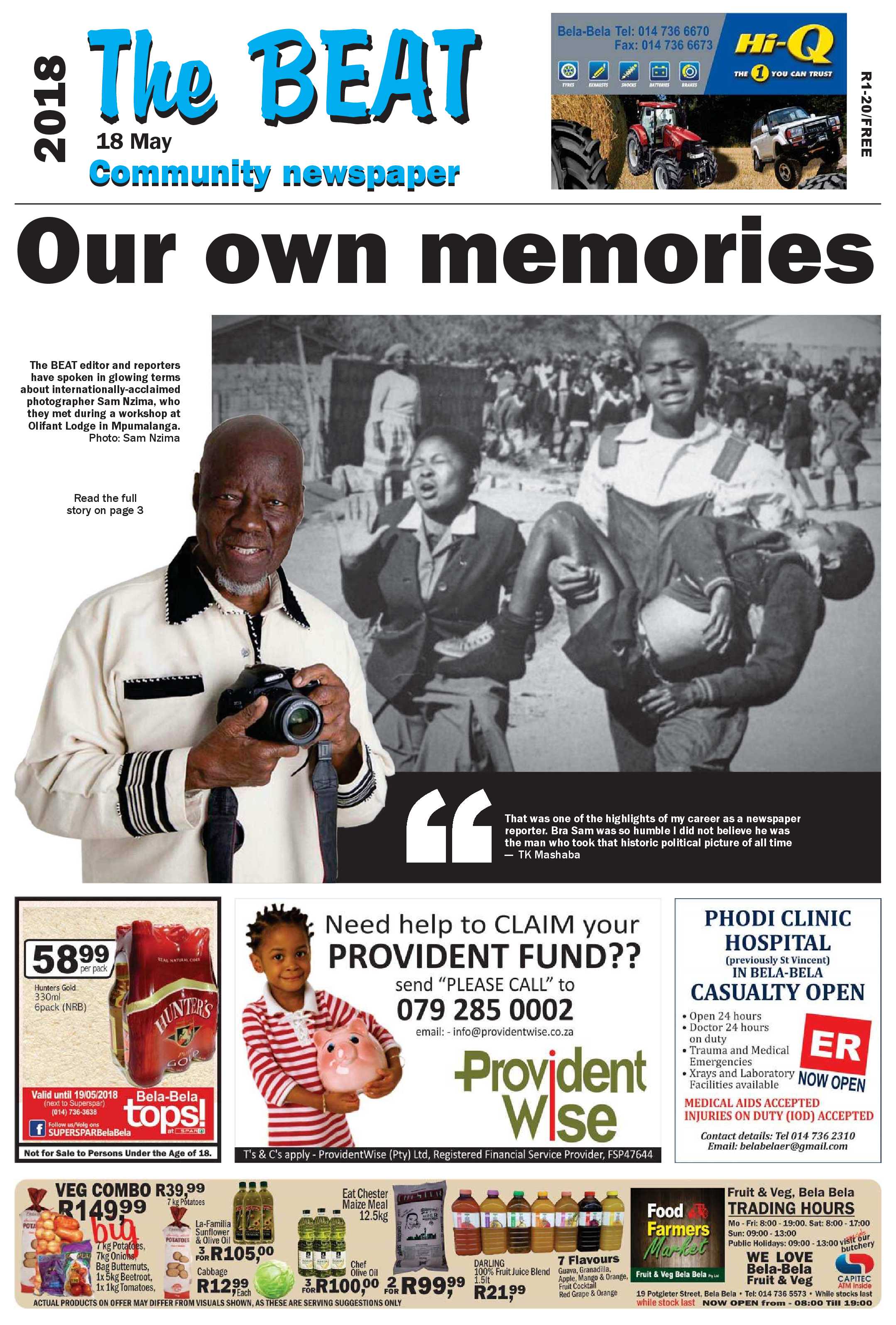 The Beat 18 May 2018 page 1