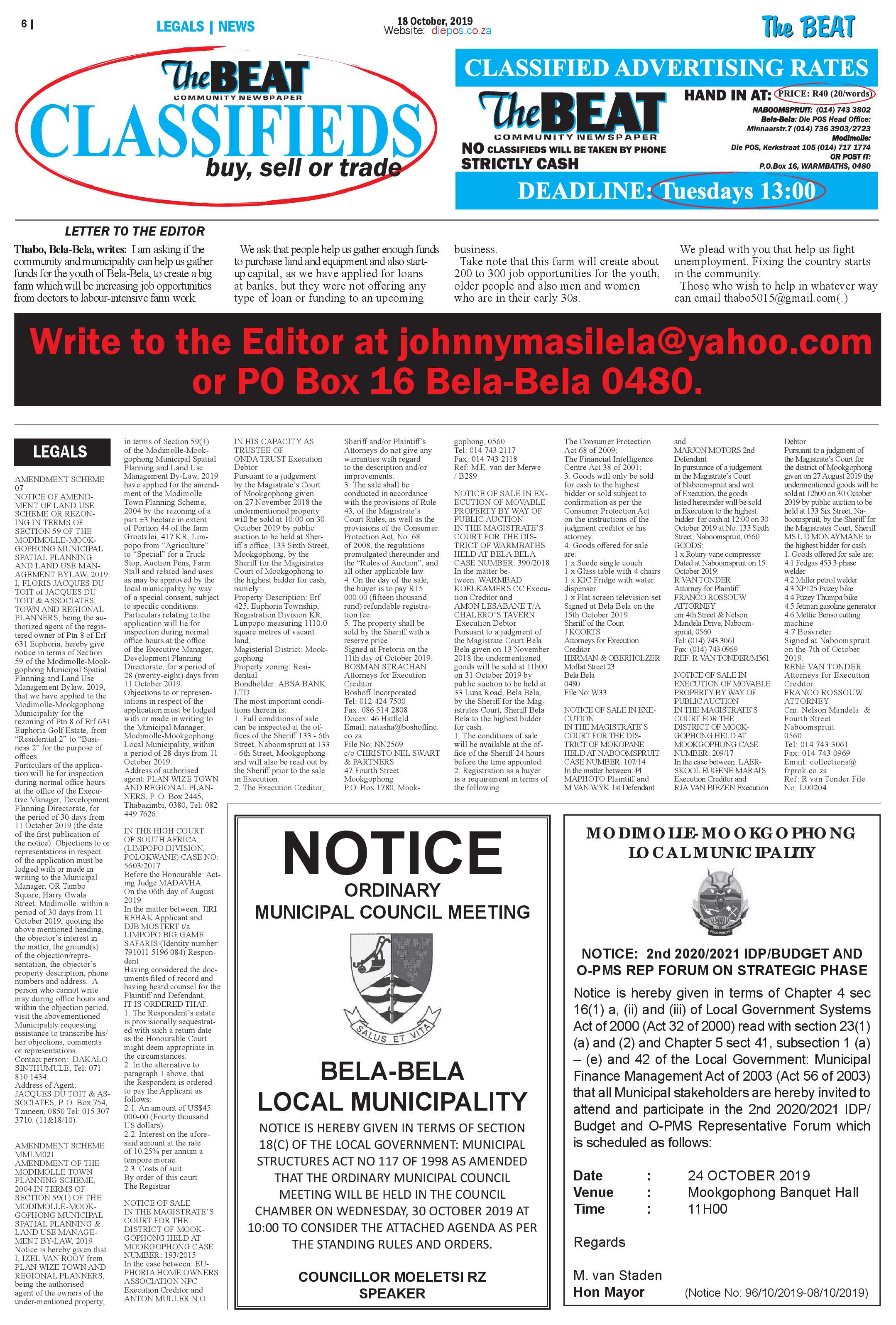 The Beat 18 October 2019 page 6