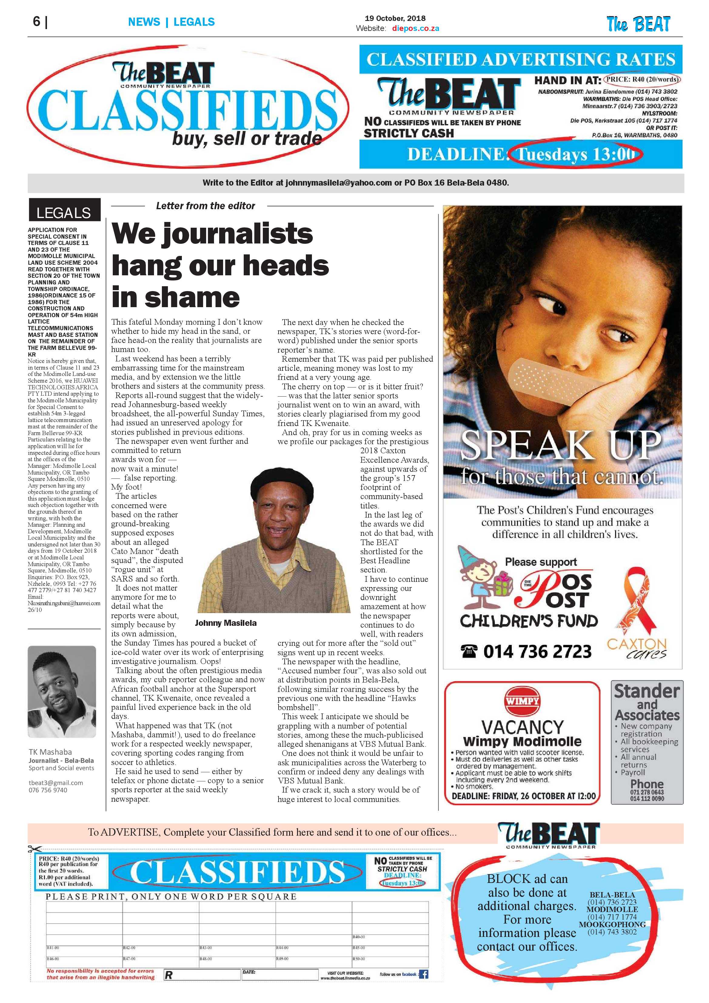 The Beat 19 October 2018 page 6