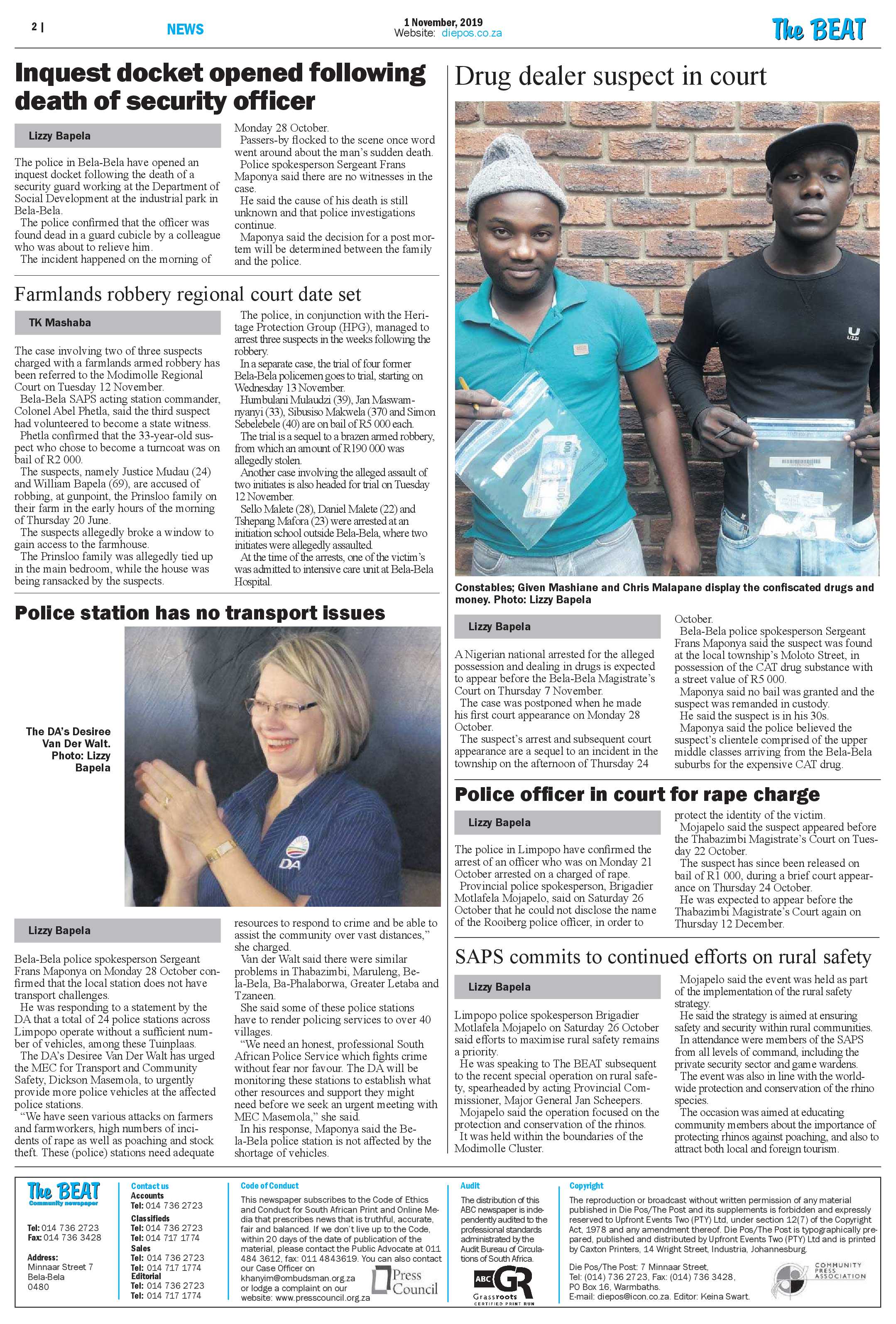 The Beat 1 November 2019 page 2