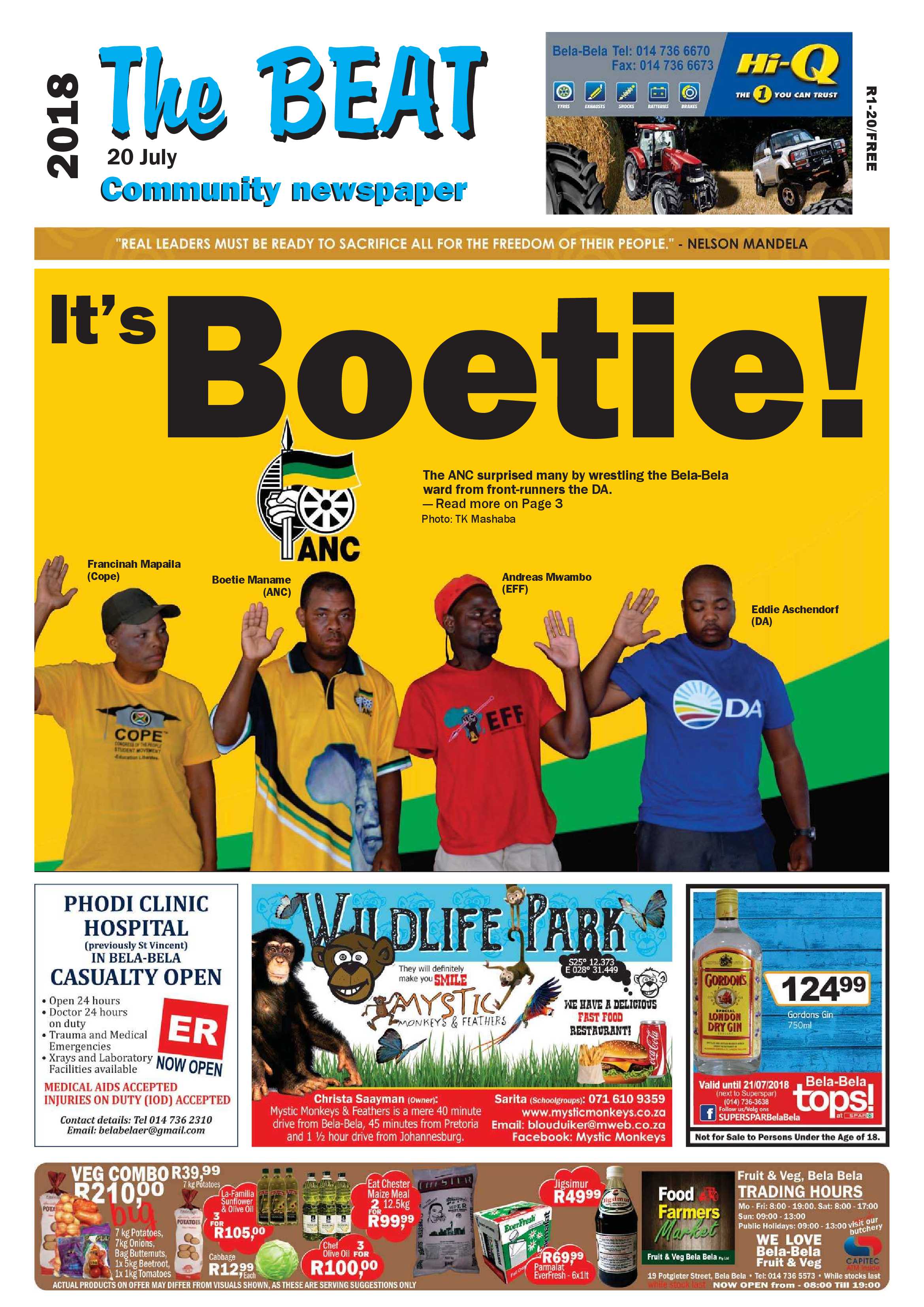 The Beat 20 July 2018 page 1