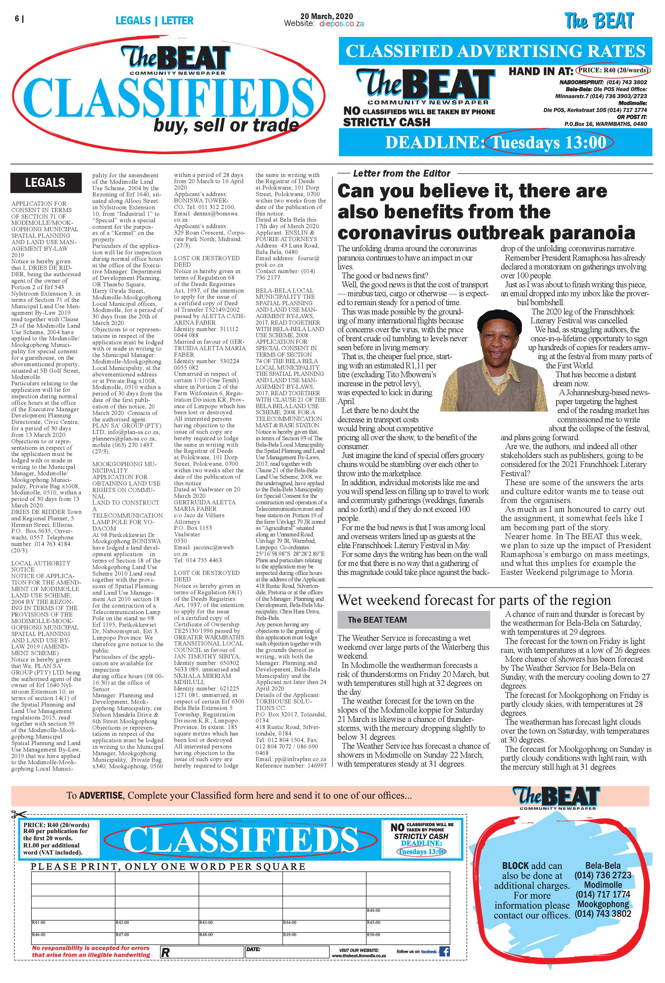 The Beat 20 March 2020 page 6