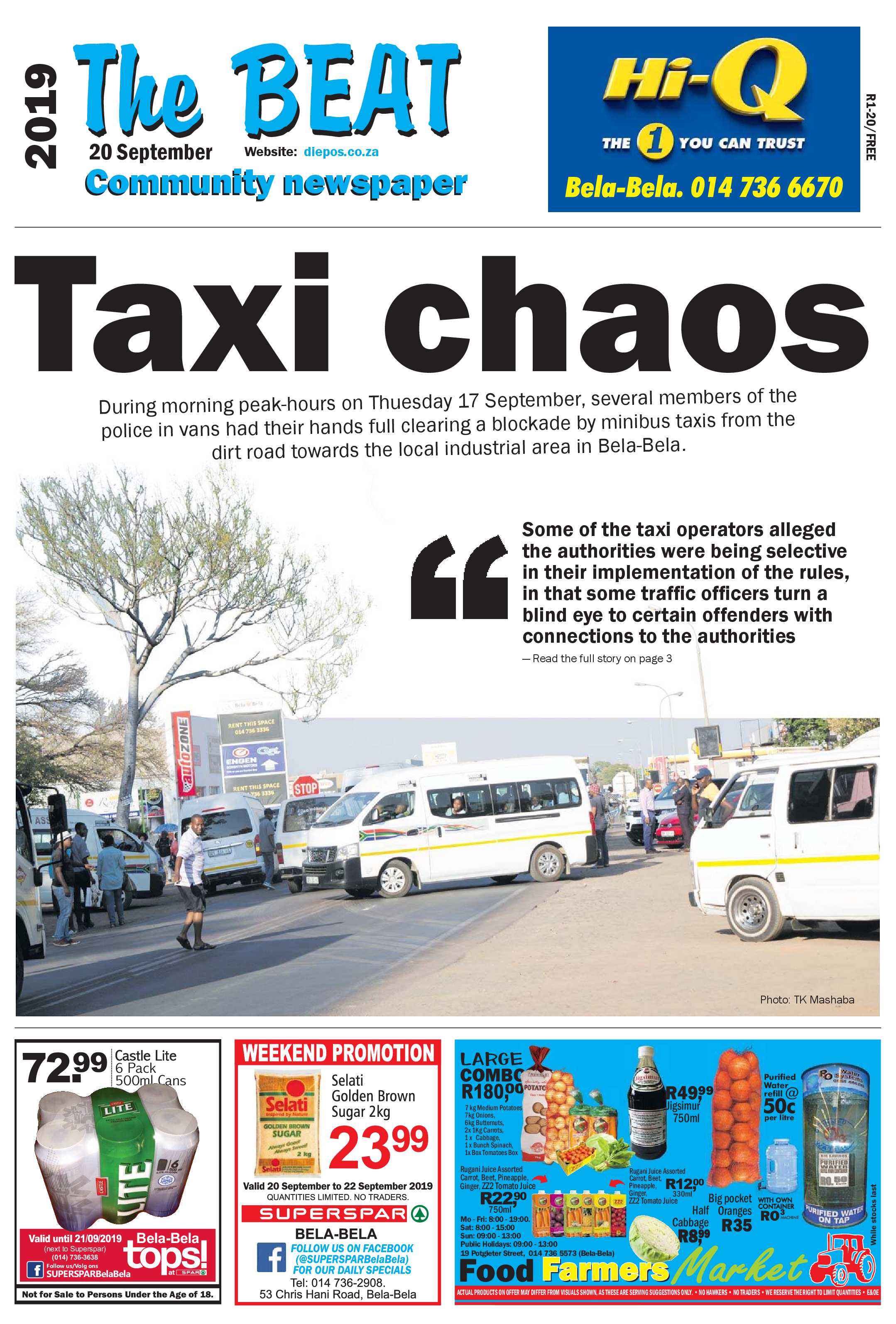 The Beat 20 September 2019 page 1