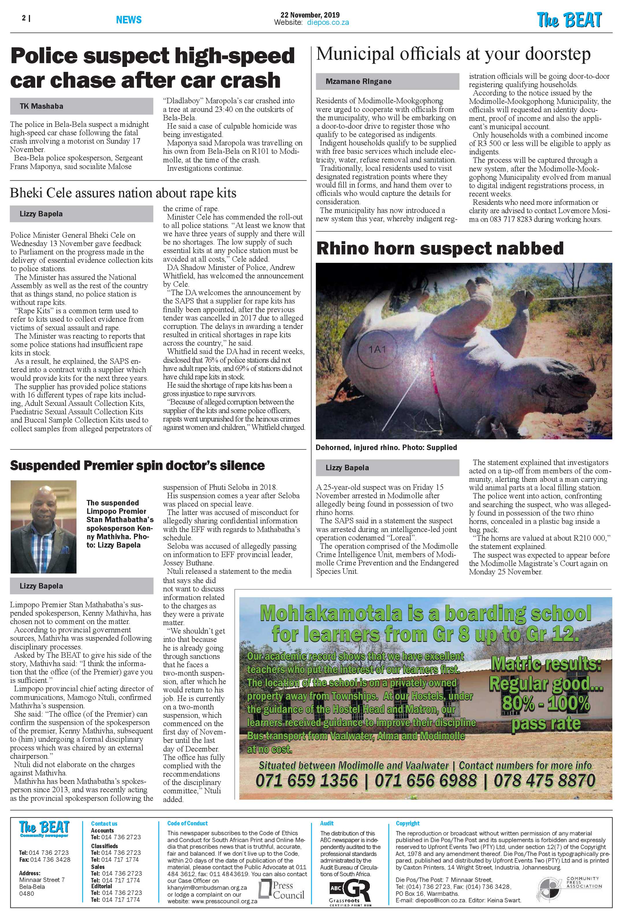 The Beat 22 November 2019 page 2