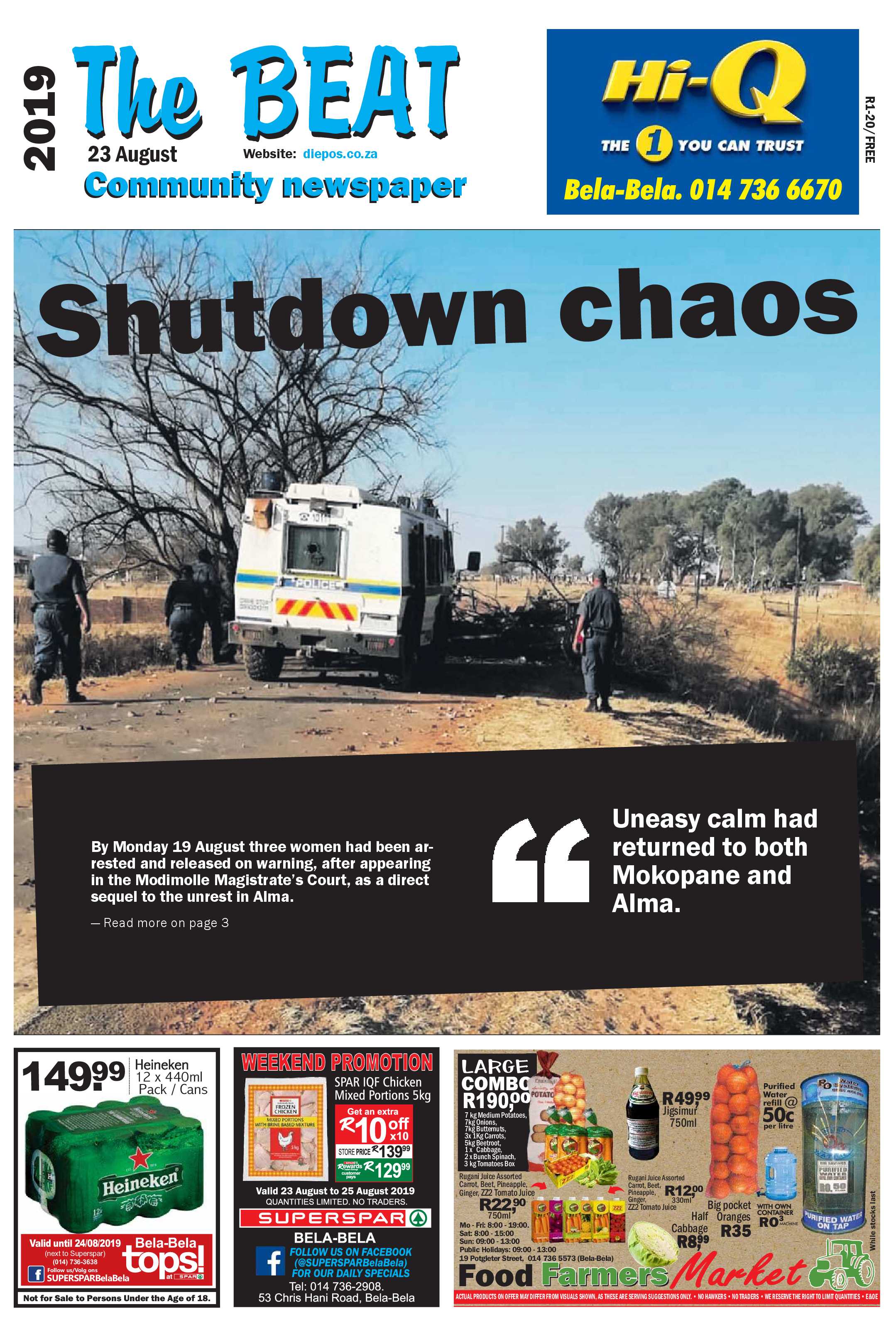 The Beat 23 August 2019 page 1