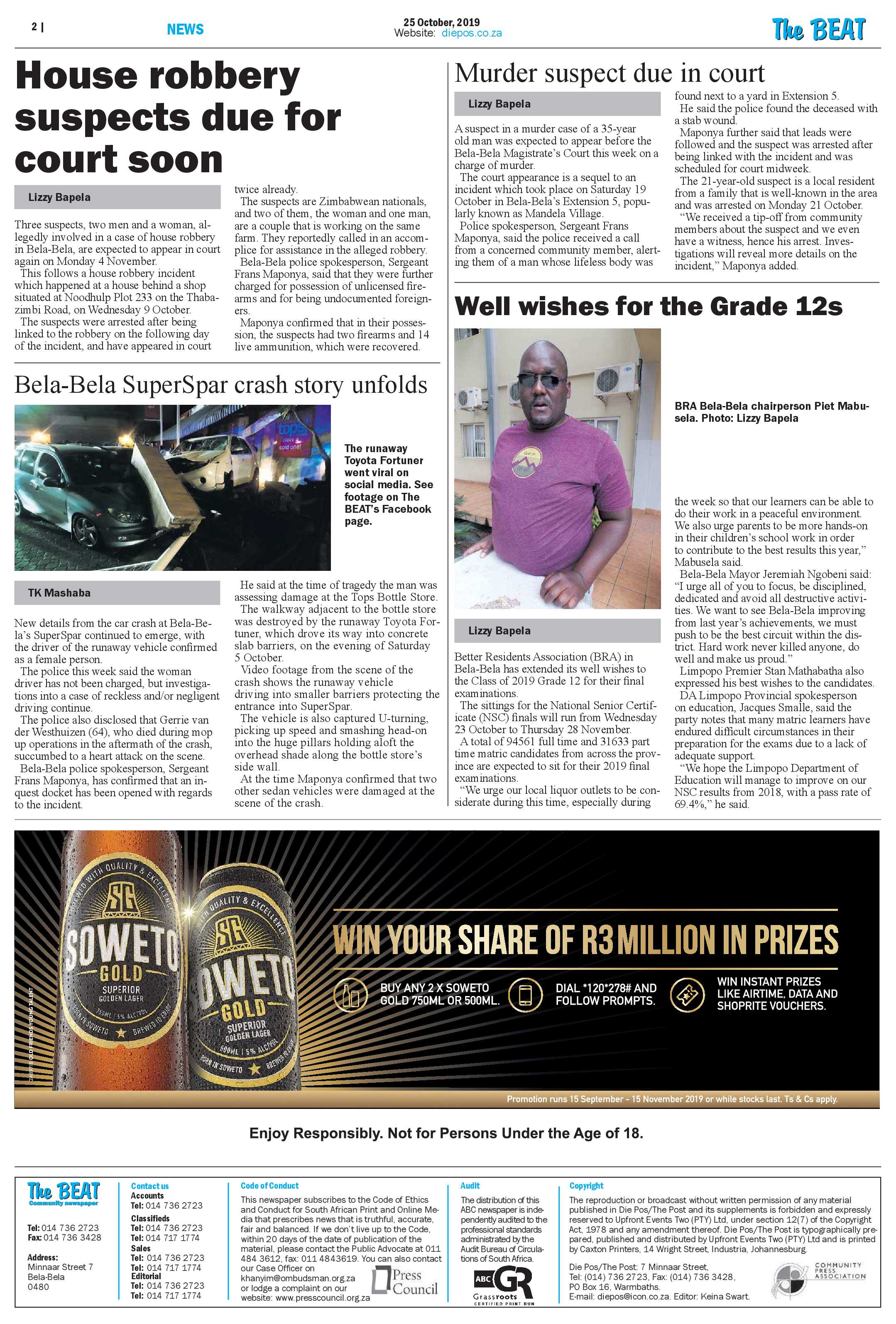 The Beat 25 October 2019 page 2