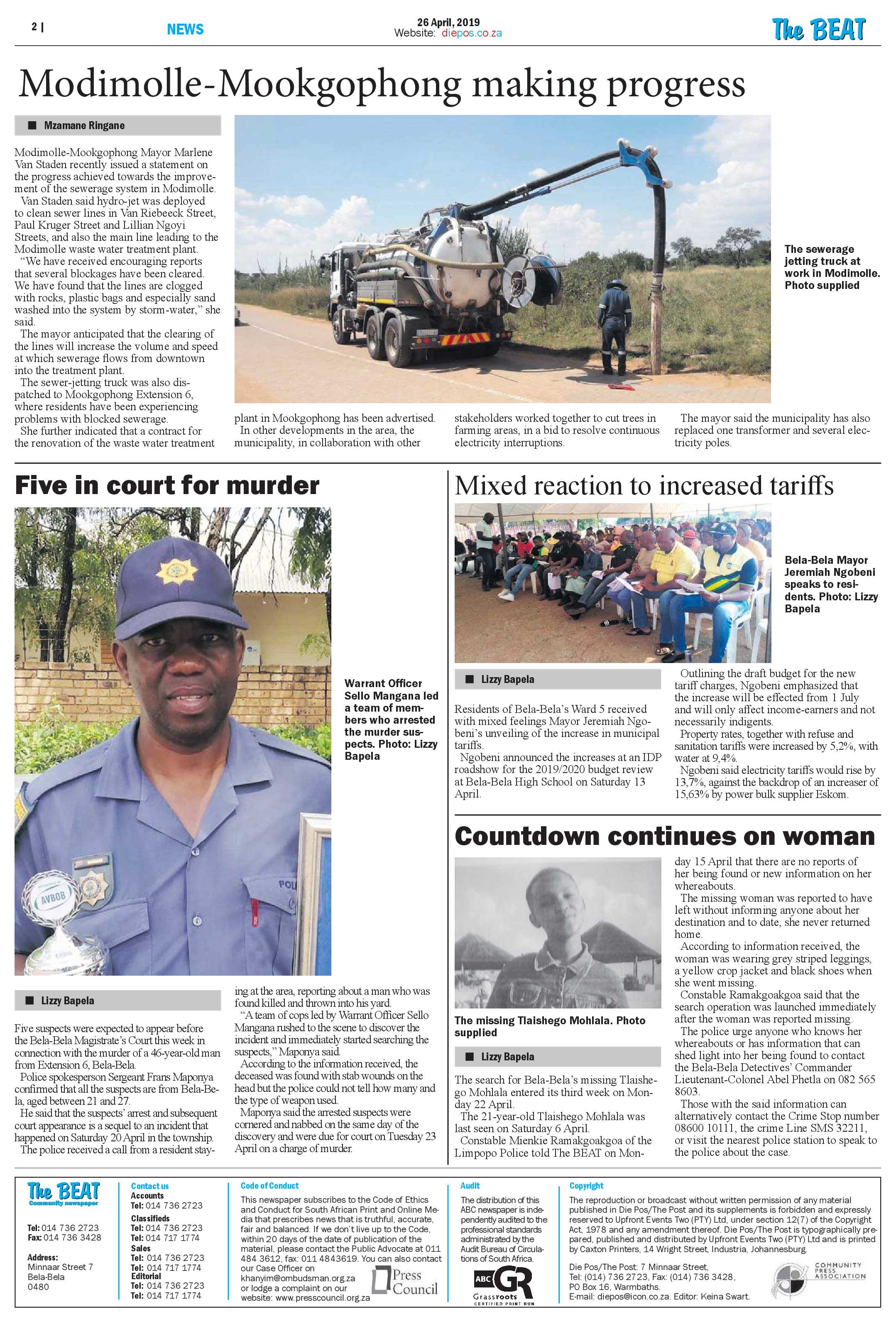 The Beat 26 April 2019 page 2