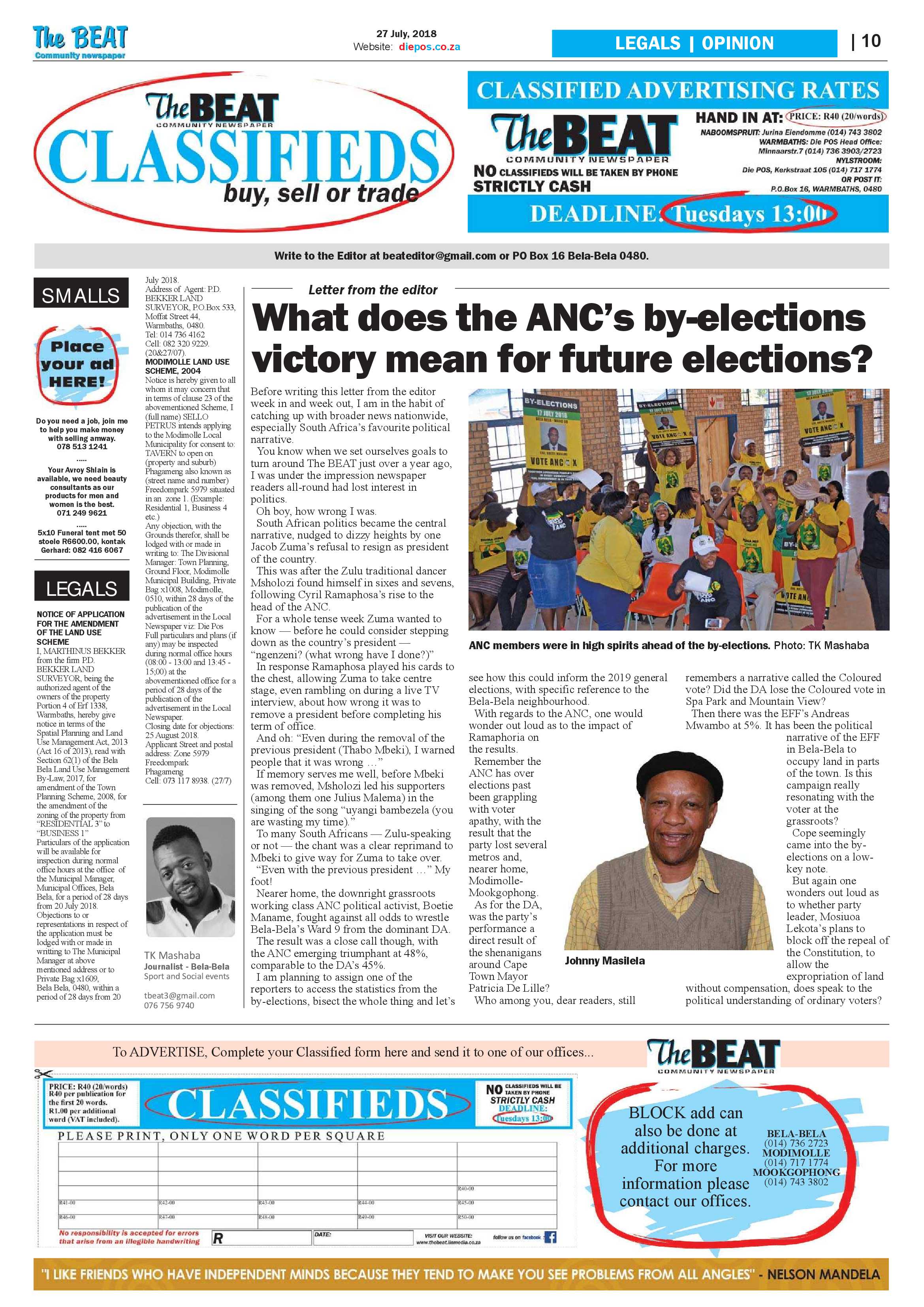 The Beat 27 July 2018 page 10