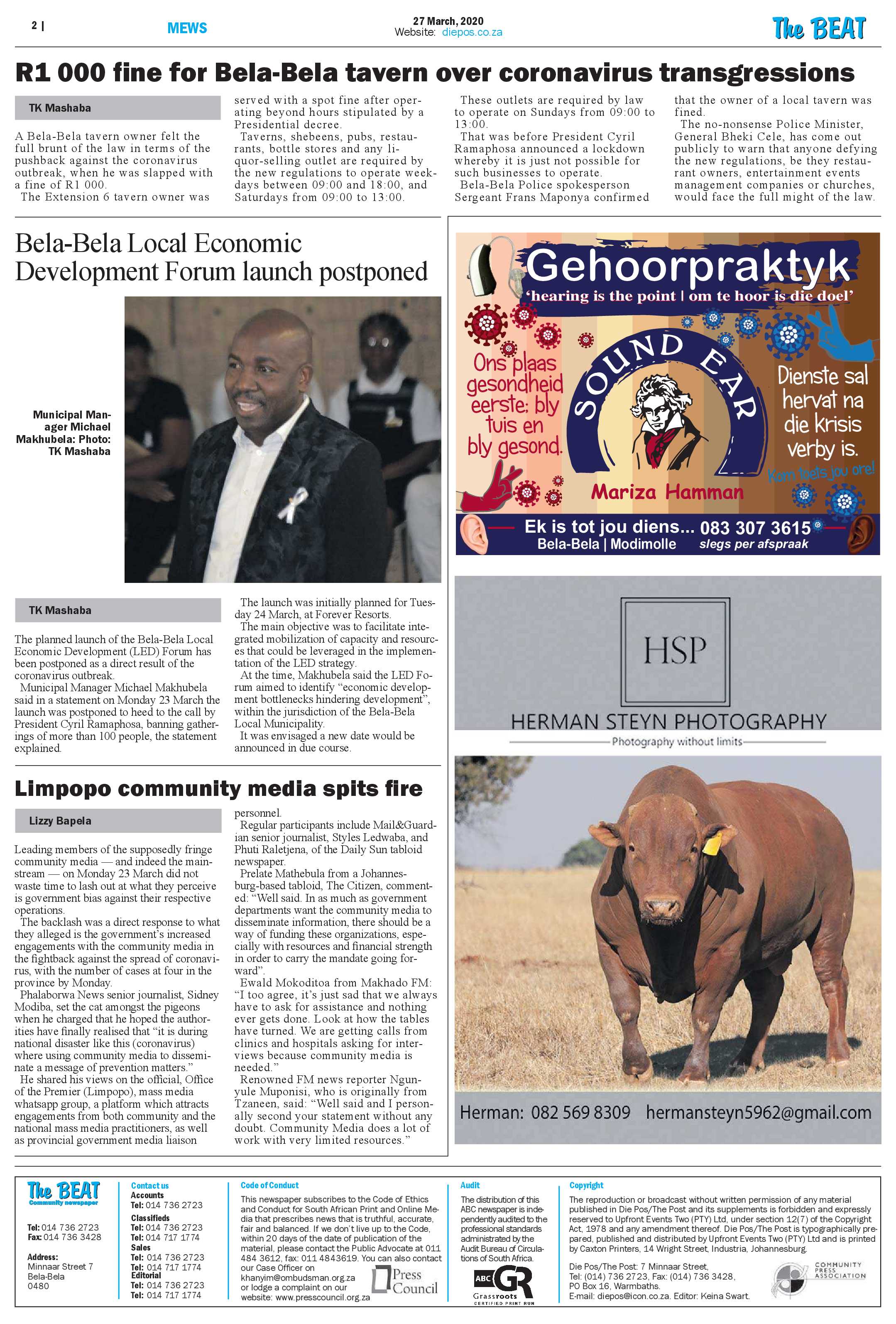 The Beat 27 March 2020 page 2