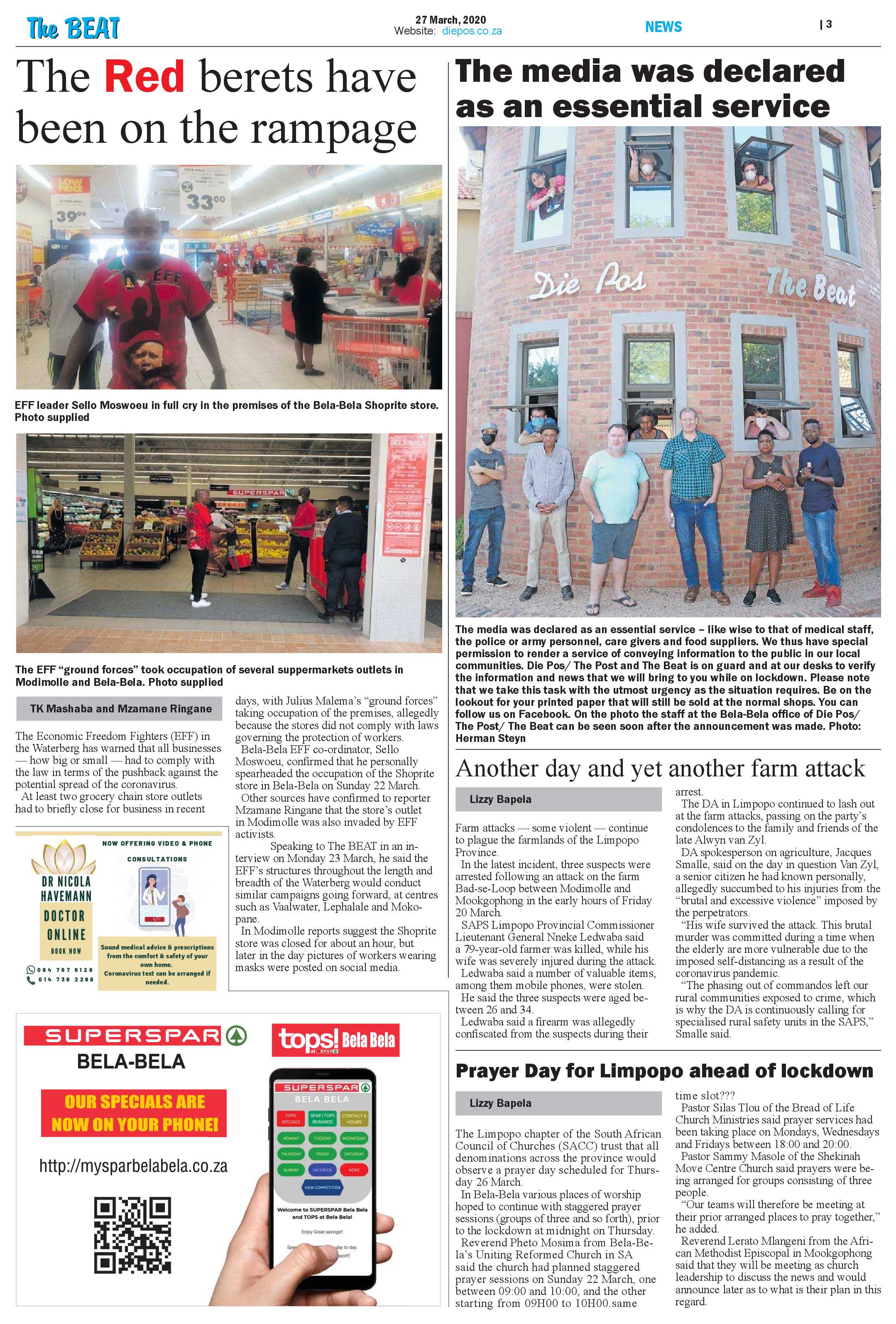 The Beat 27 March 2020 page 3