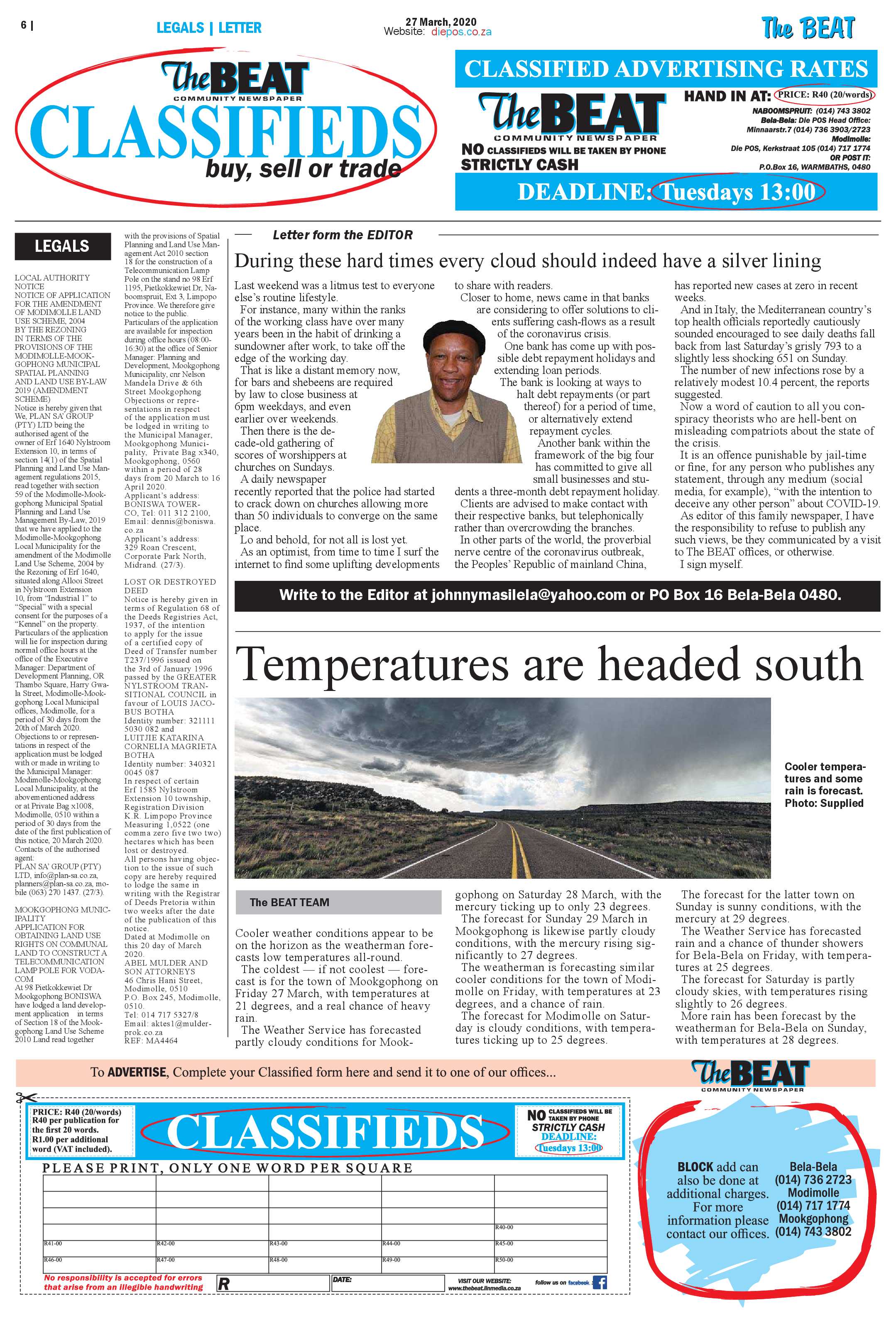 The Beat 27 March 2020 page 6