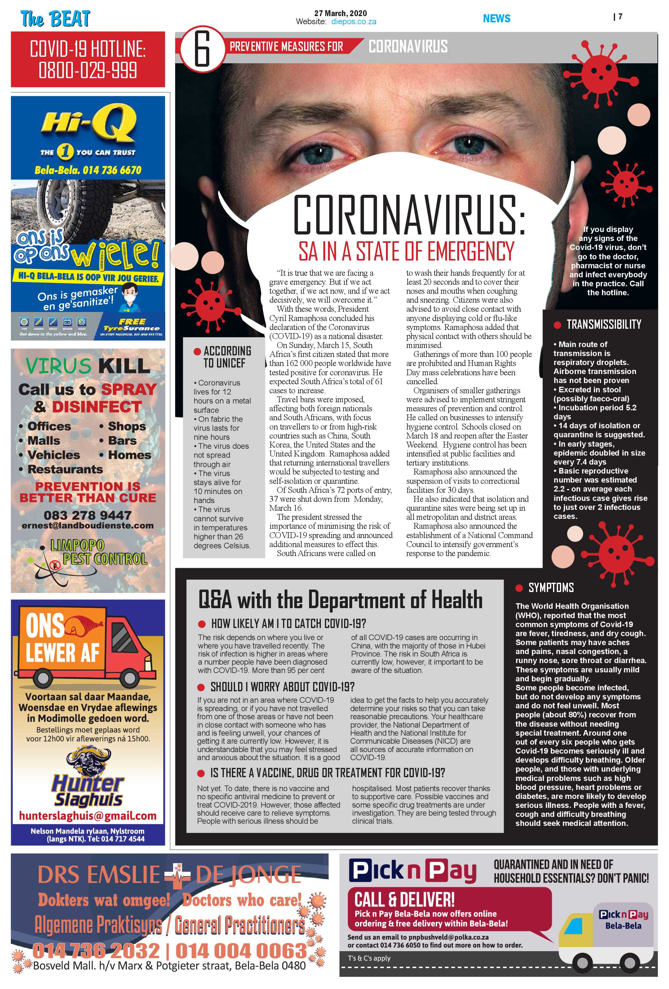 The Beat 27 March 2020 page 7