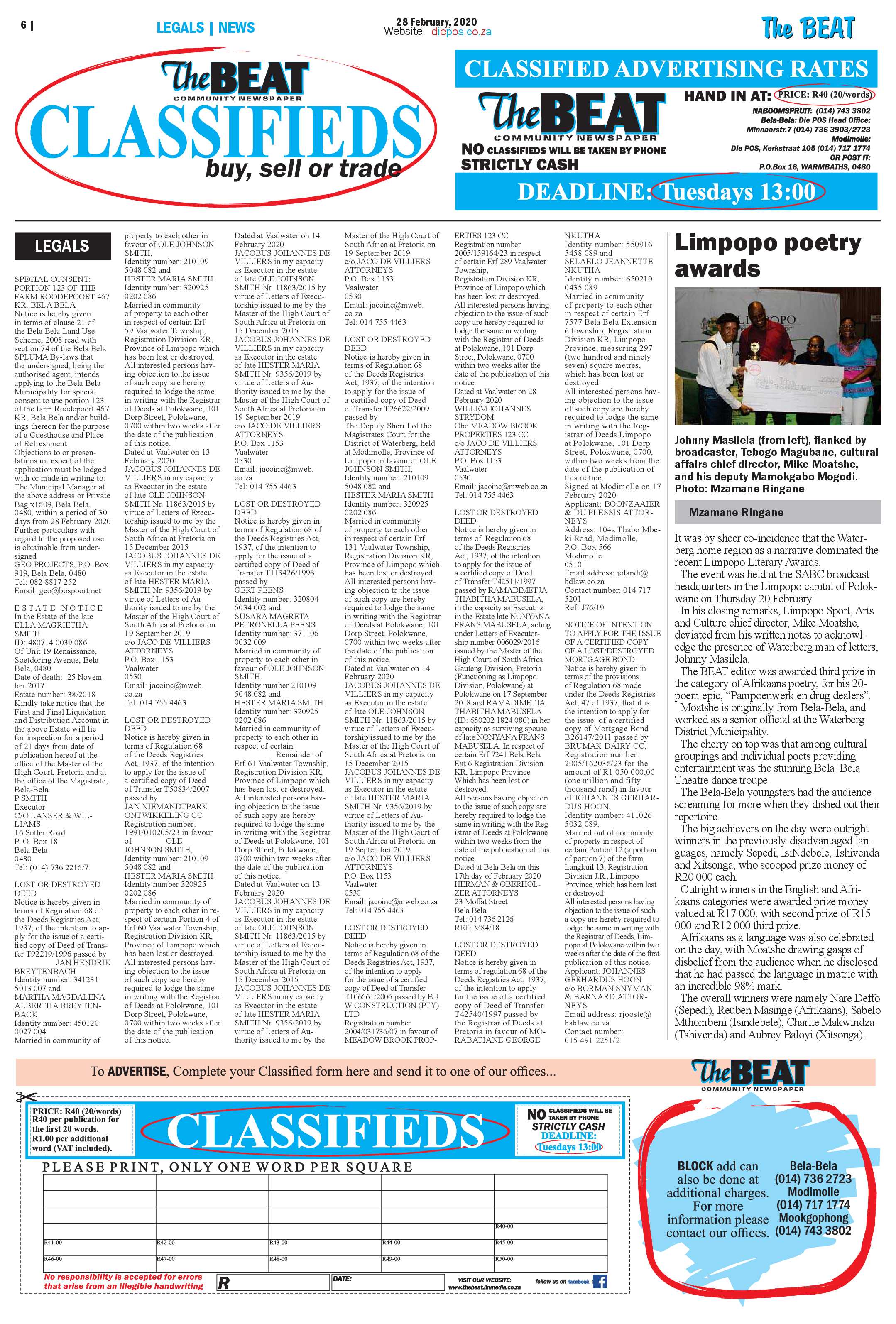 The Beat 28 February 2020 page 6