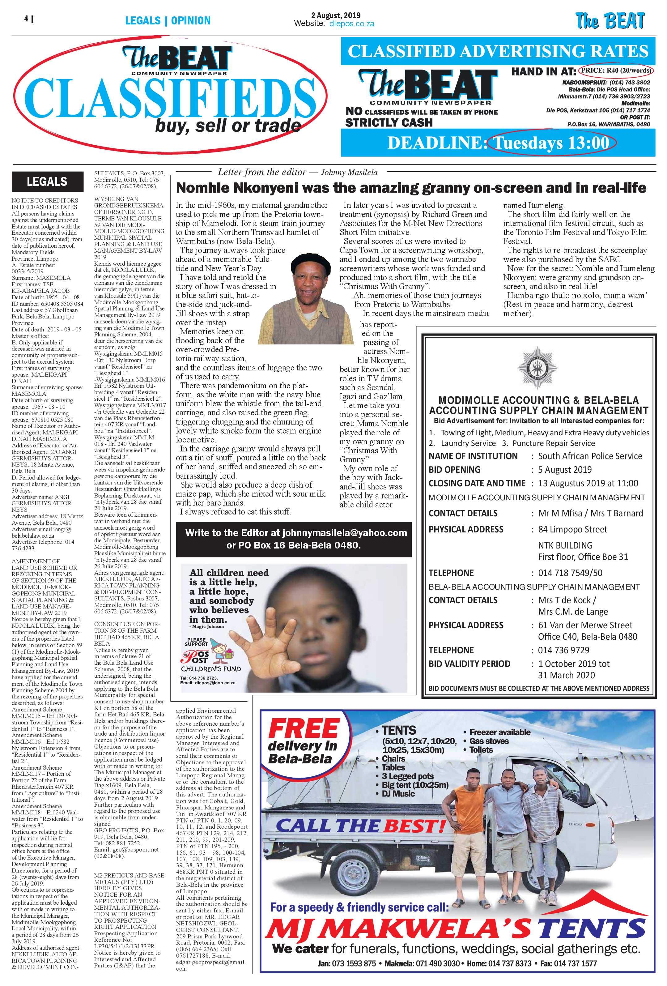 The Beat 2 August 2019 page 4