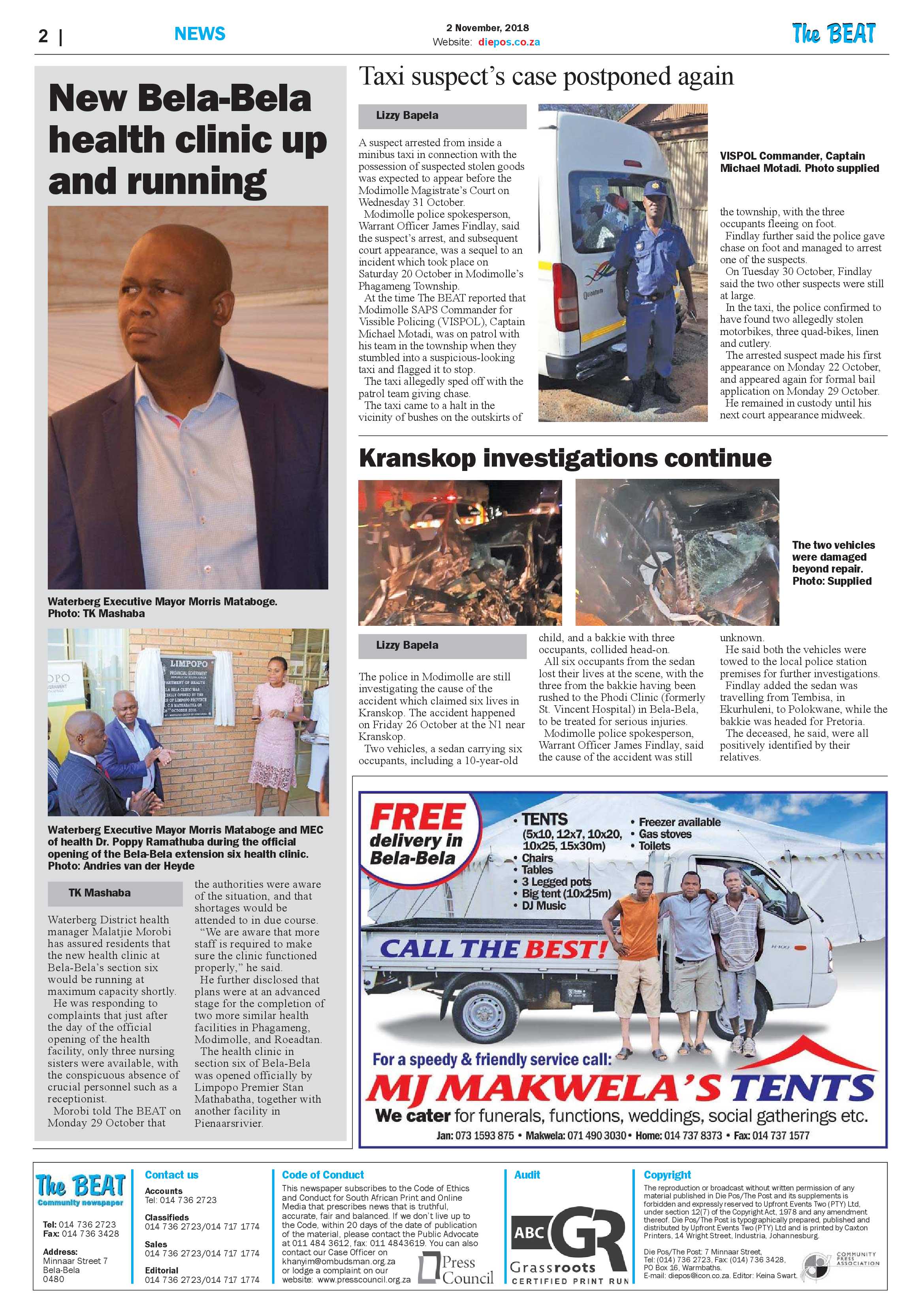 The Beat 2 November 2018 page 2