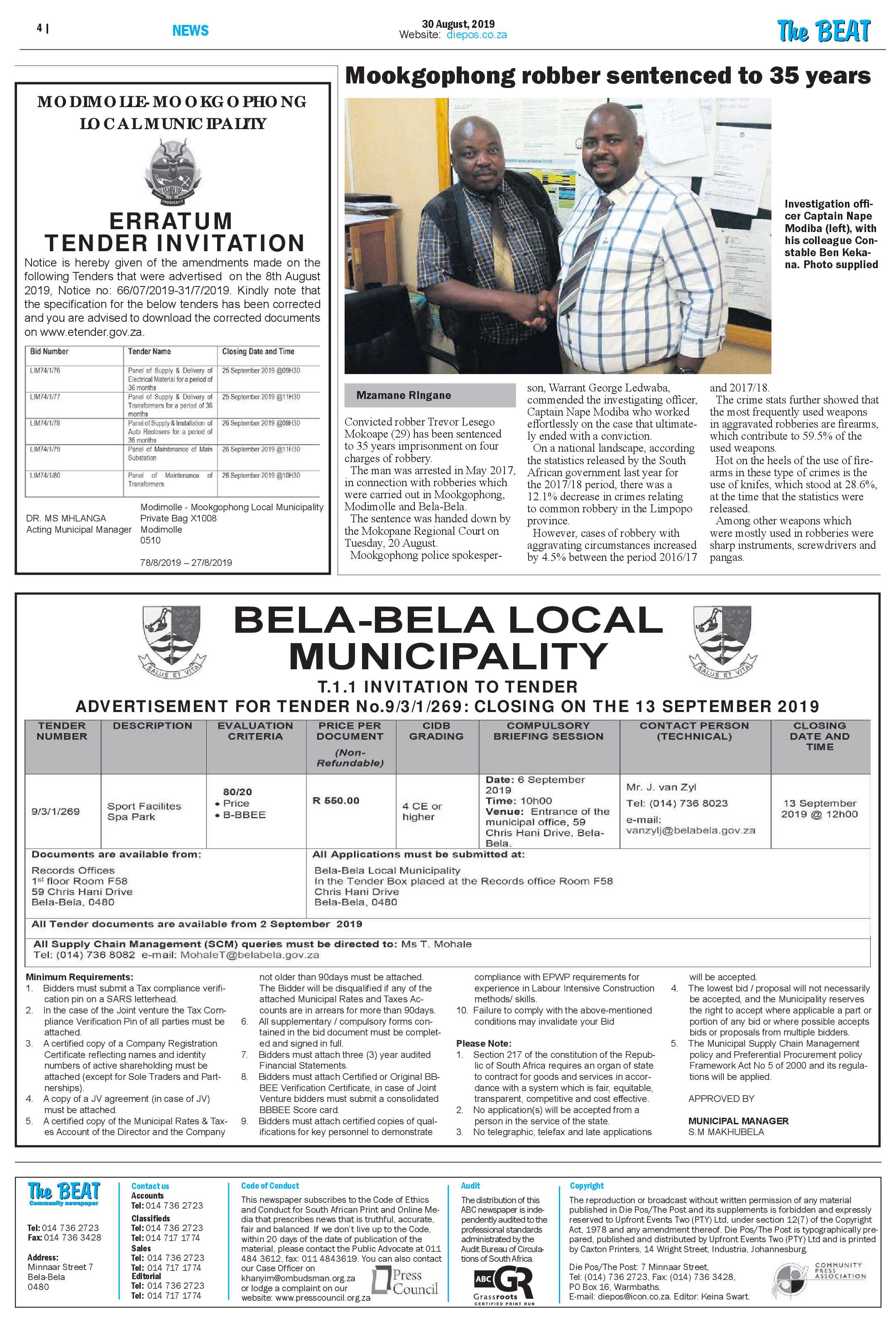 The Beat 30 August 2019 page 4