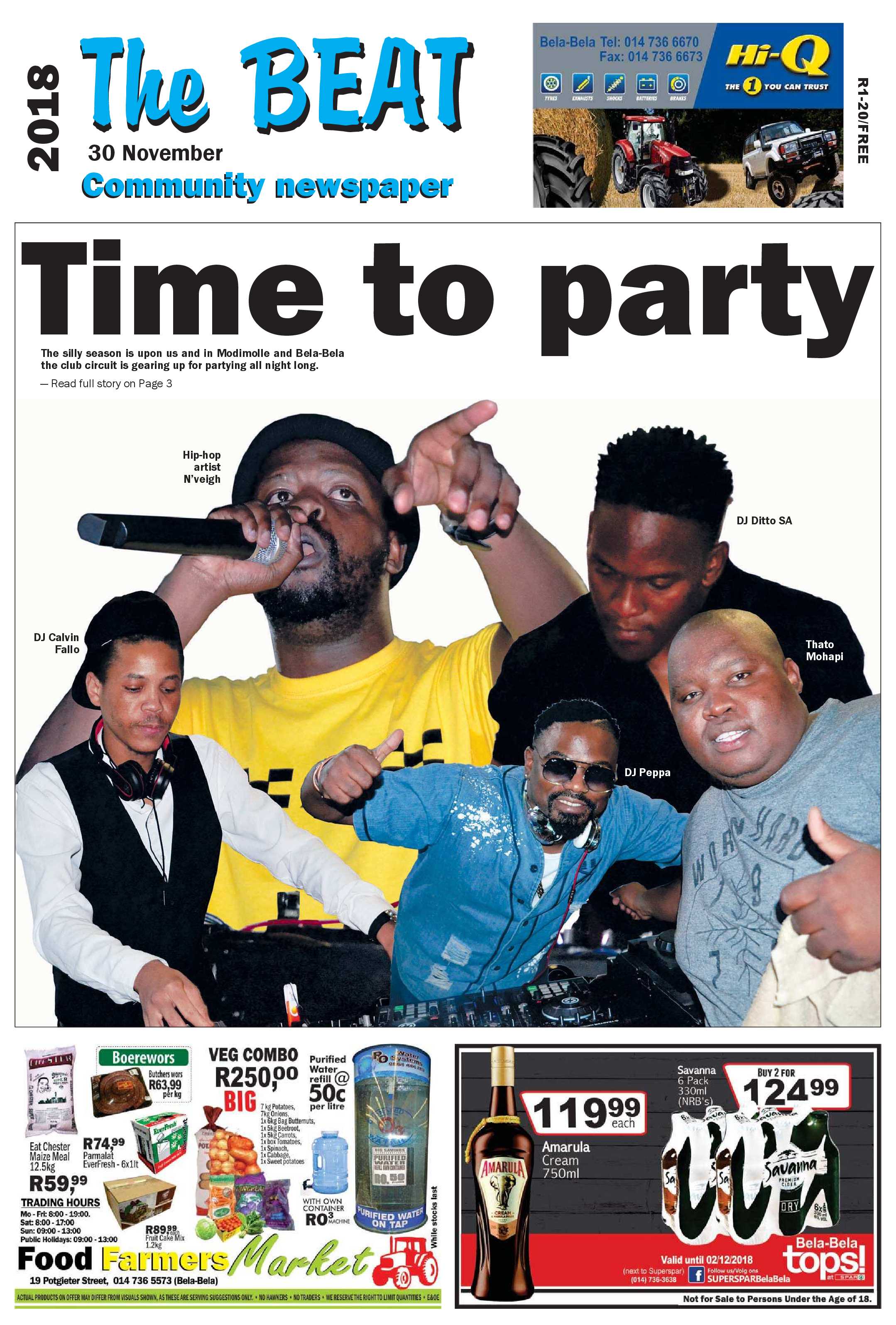 The Beat 30 November 2018 page 1