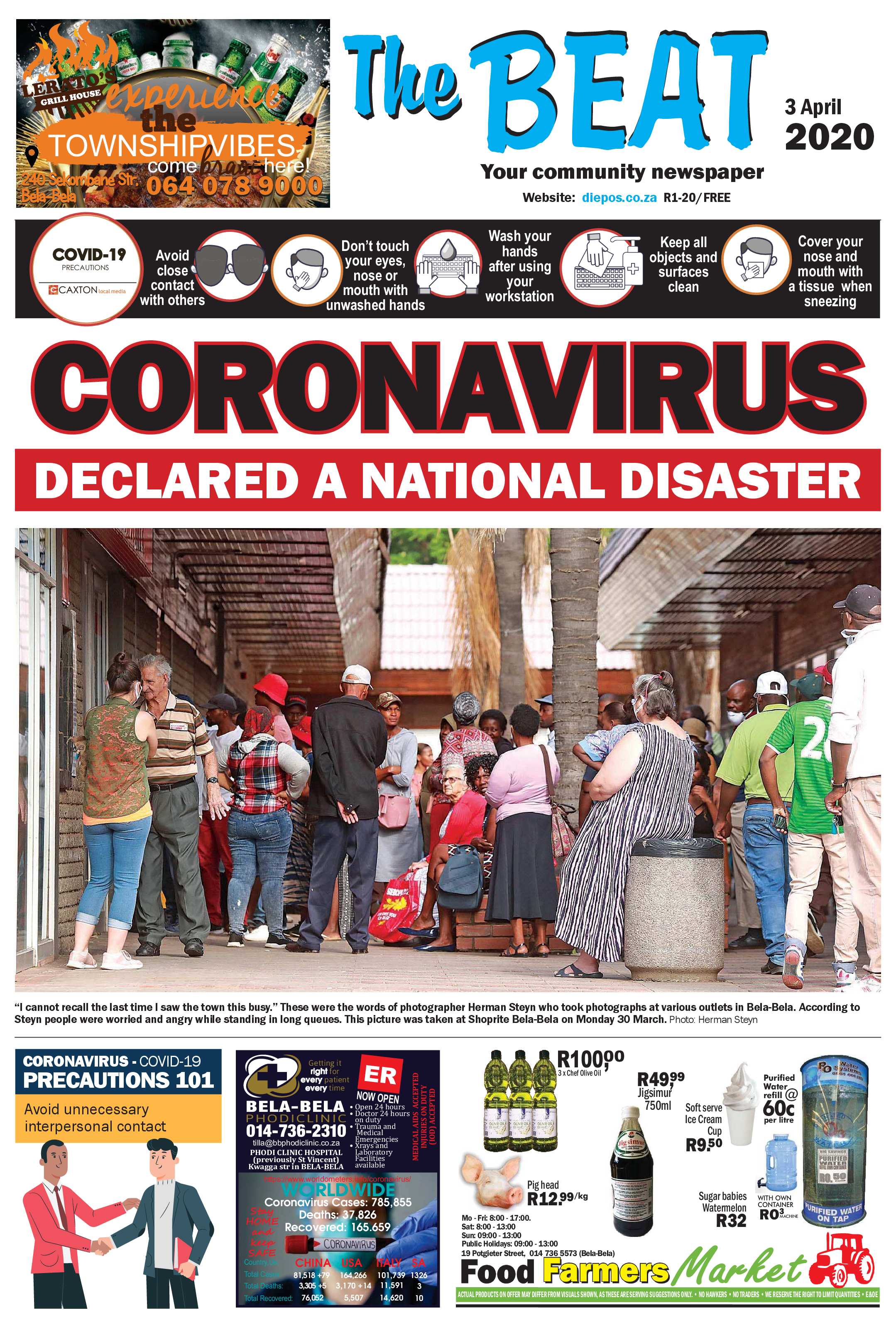 The Beat 3 April 2020 page 1