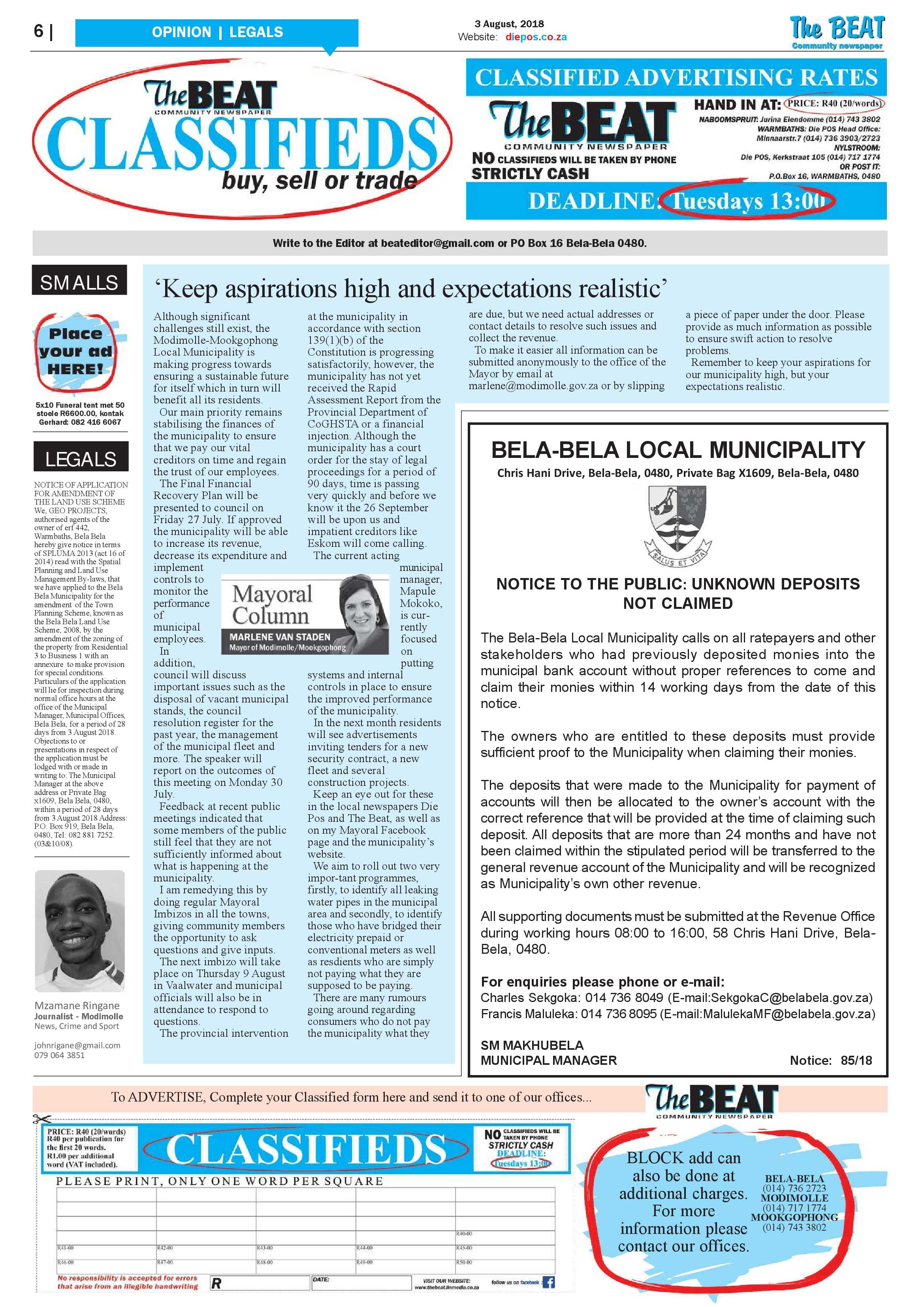 The Beat 3 August 2018 page 6