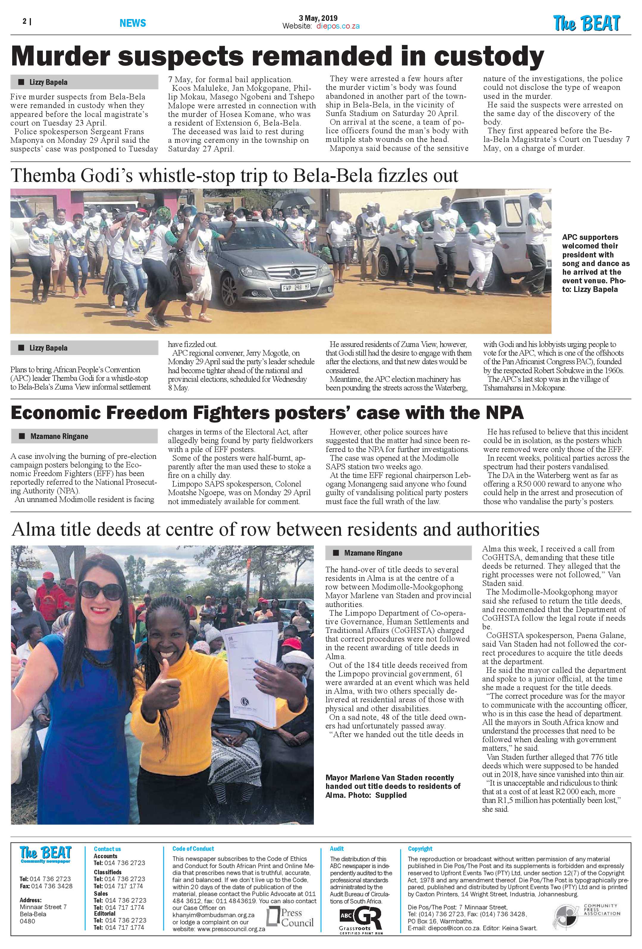 The Beat 3 May 2019 page 2