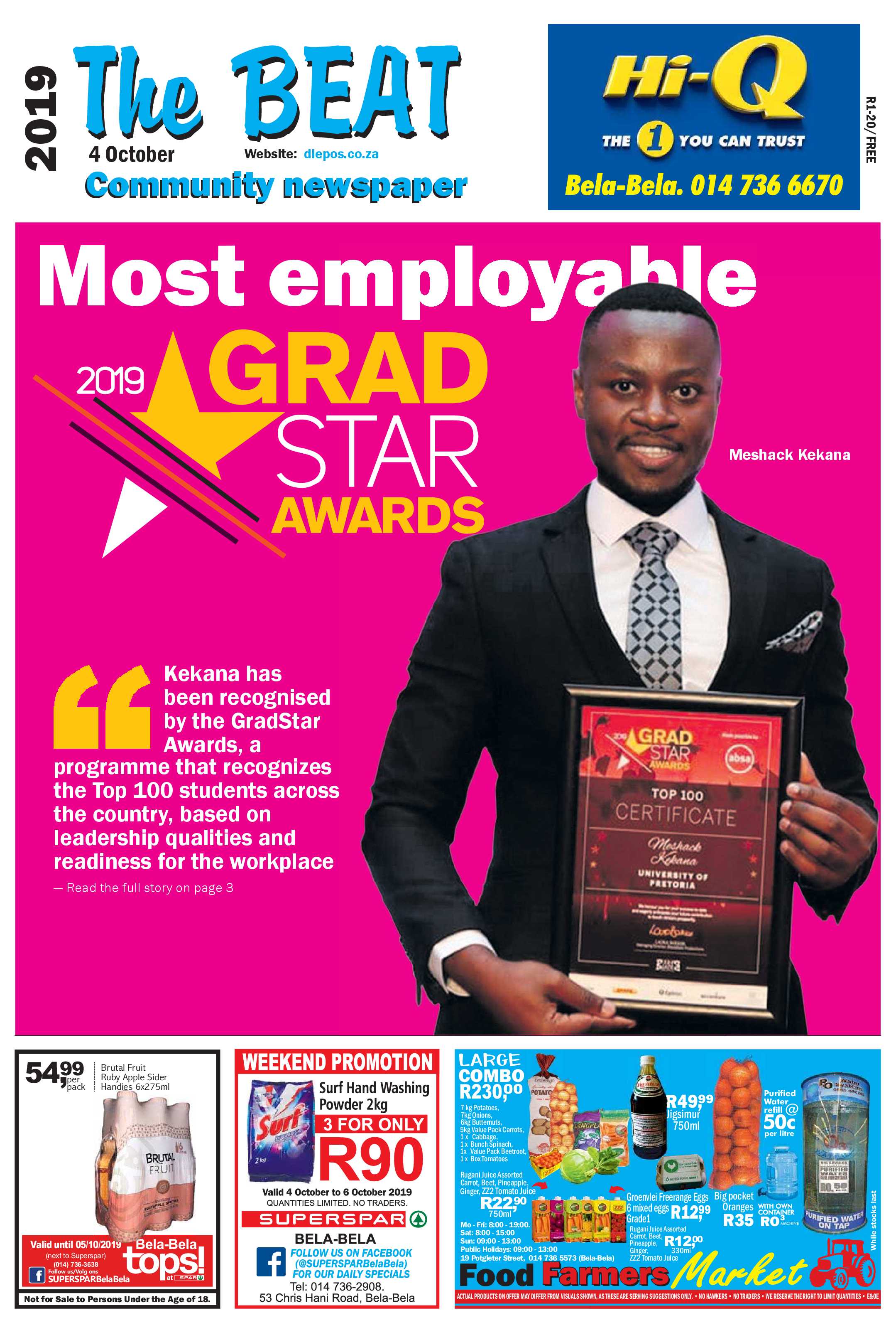 The Beat 4 October 2019 page 1