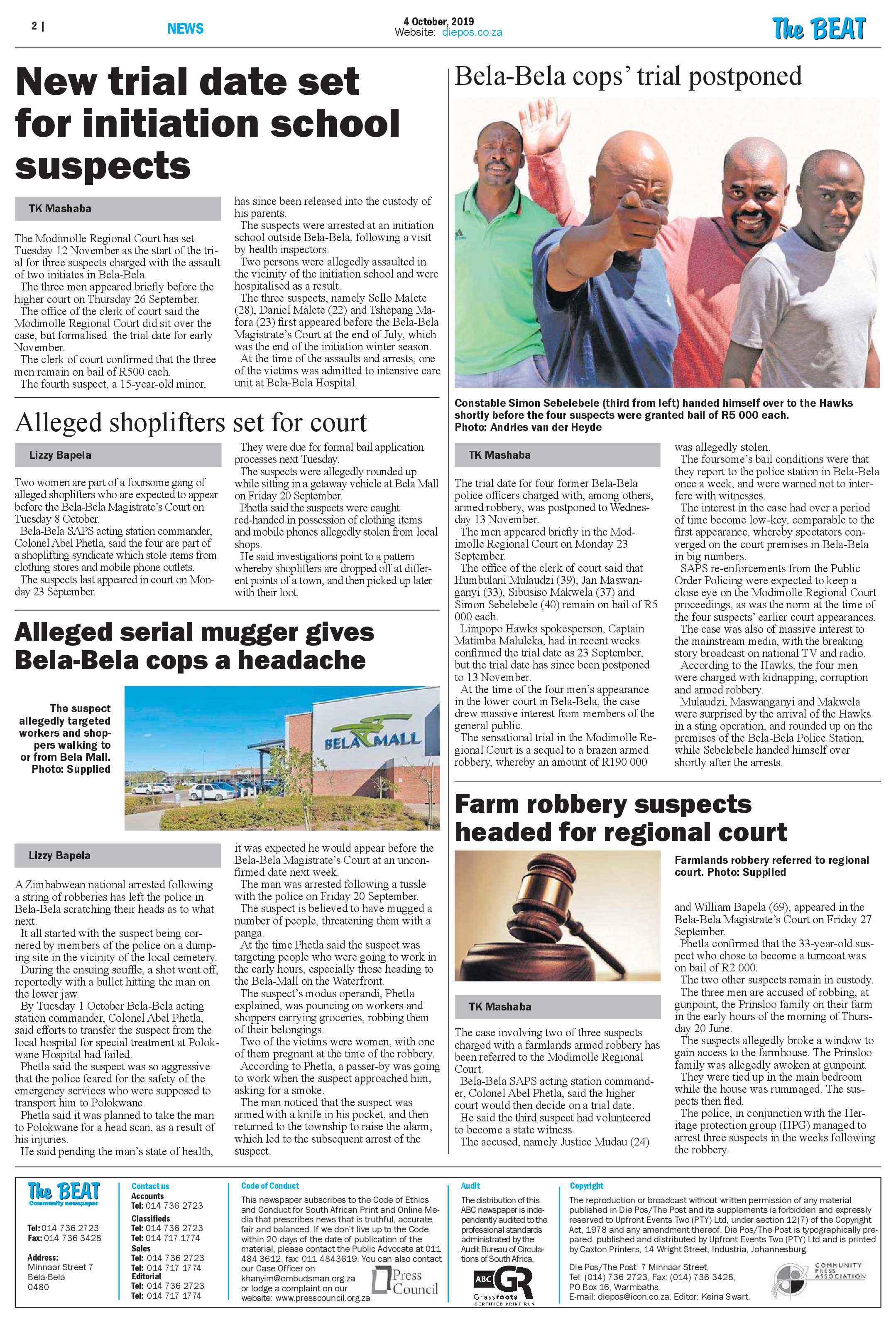 The Beat 4 October 2019 page 2