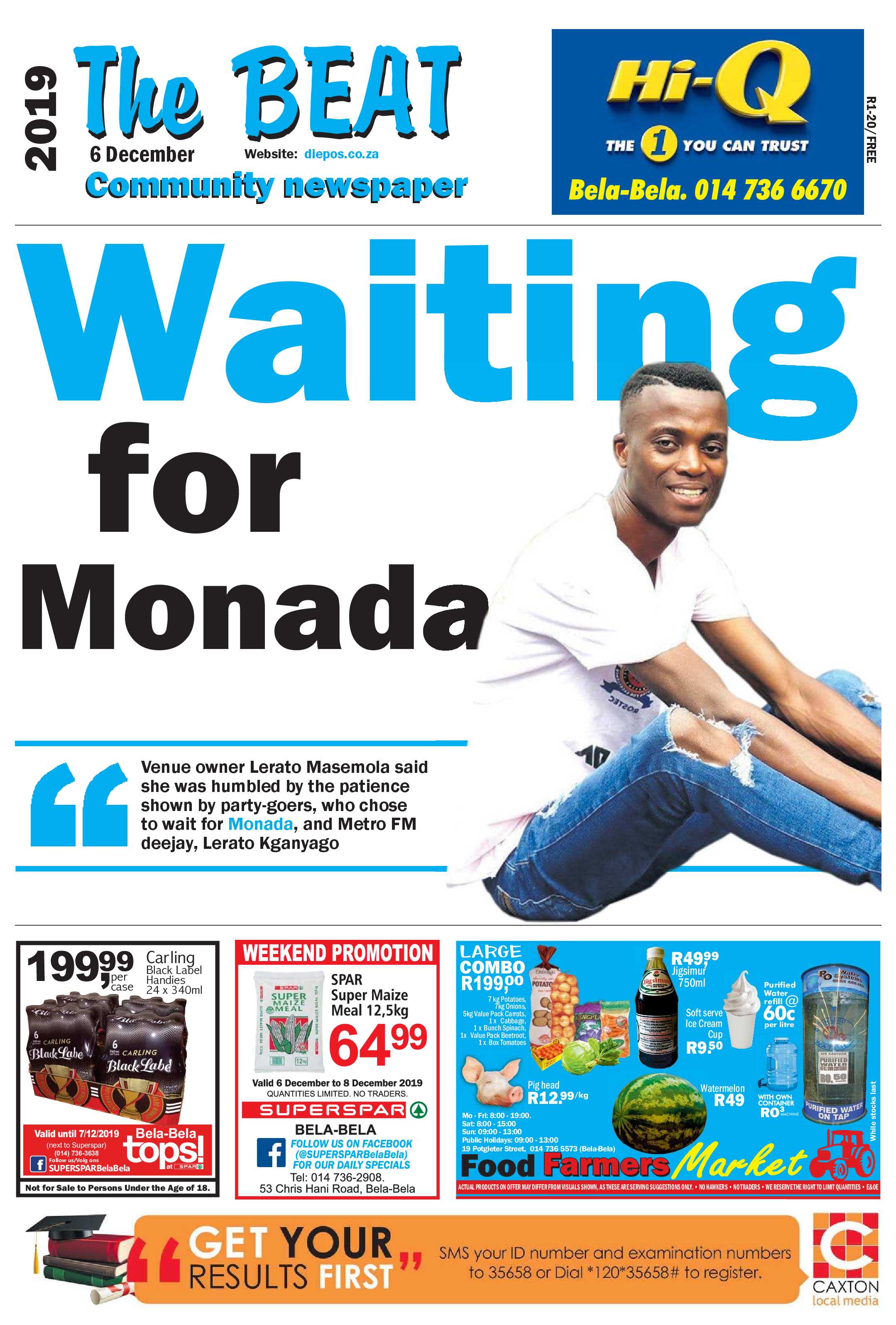 The Beat 6 December 2019 page 1