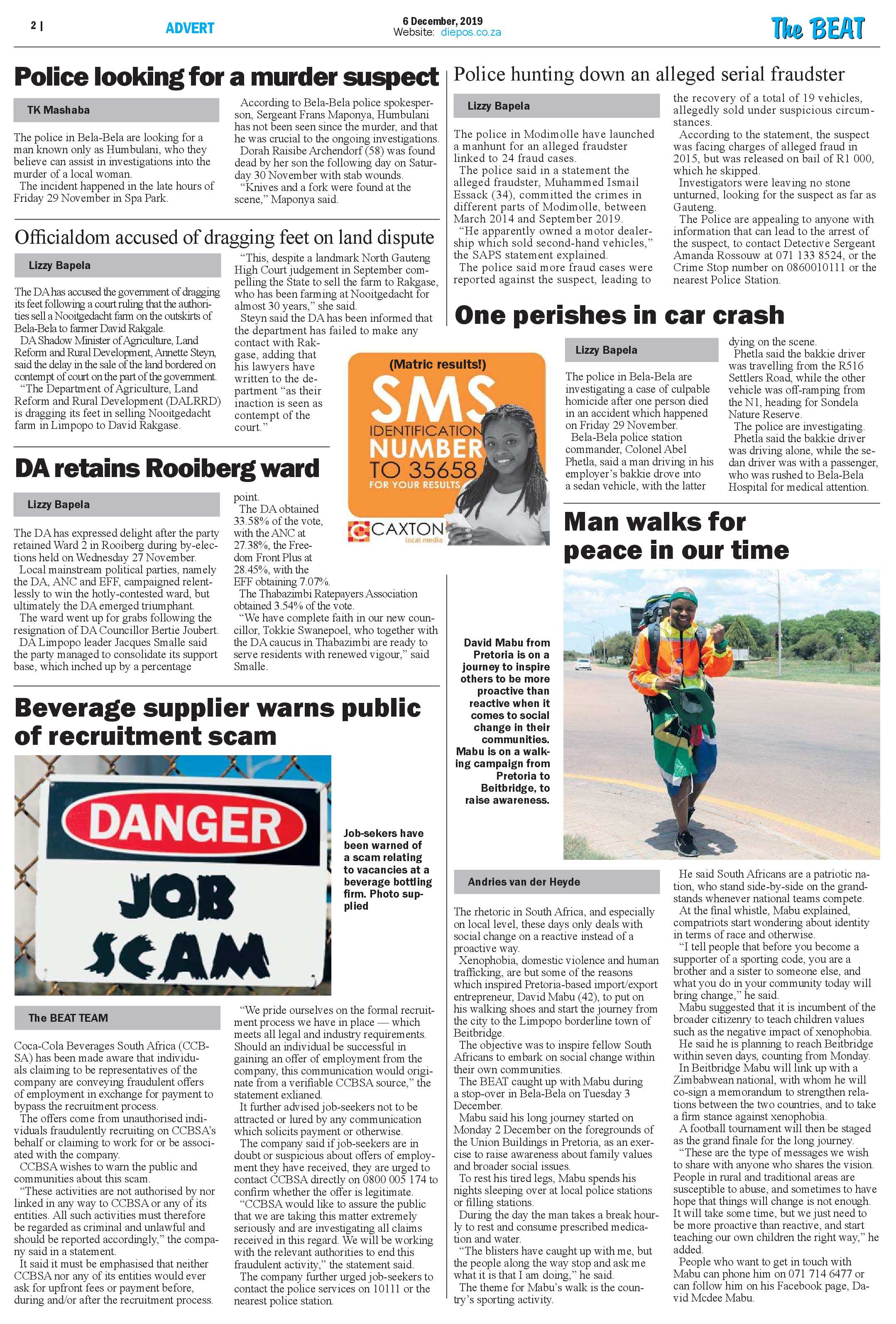 The Beat 6 December 2019 page 2