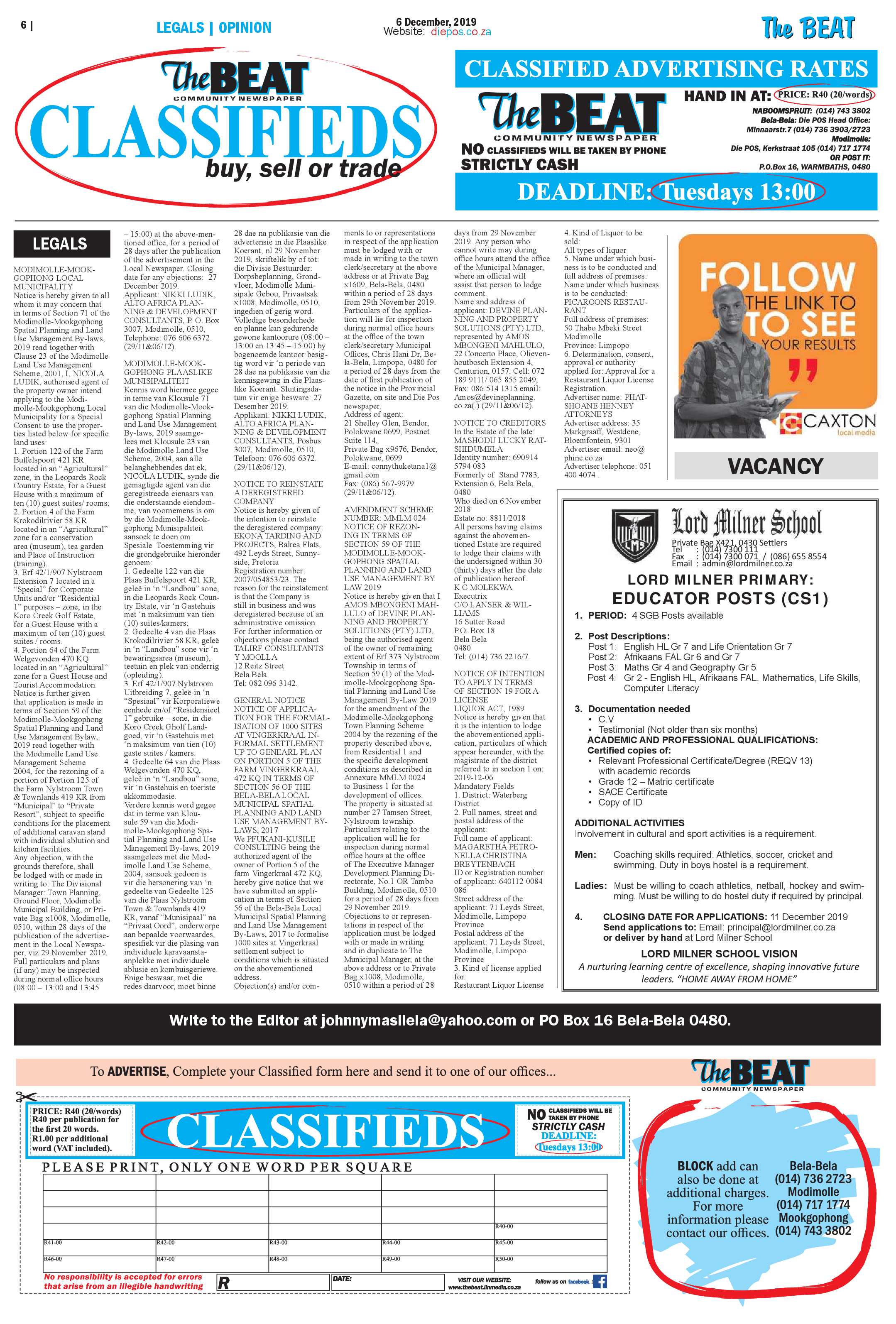 The Beat 6 December 2019 page 6