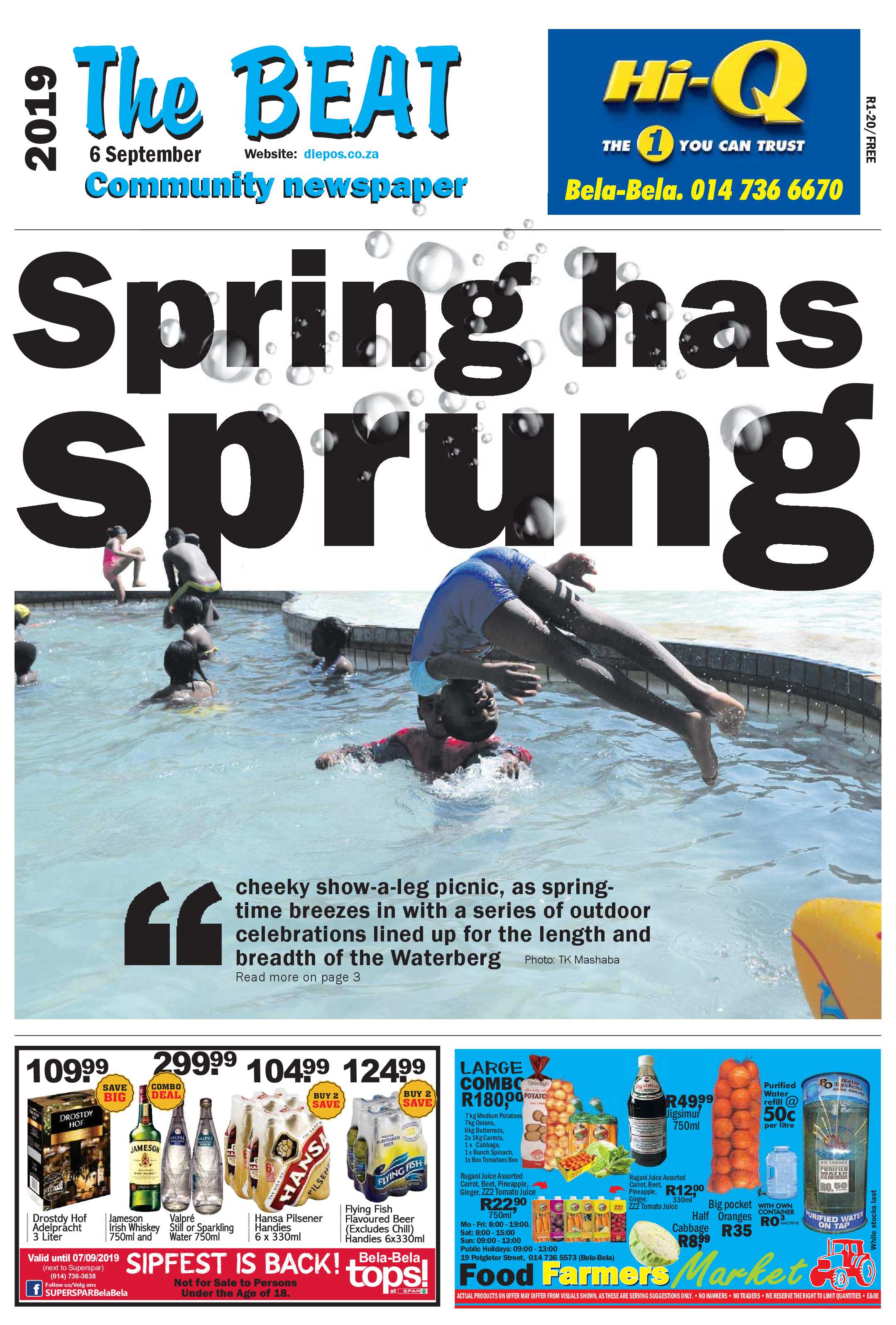 The Beat 6 September 2019 page 1