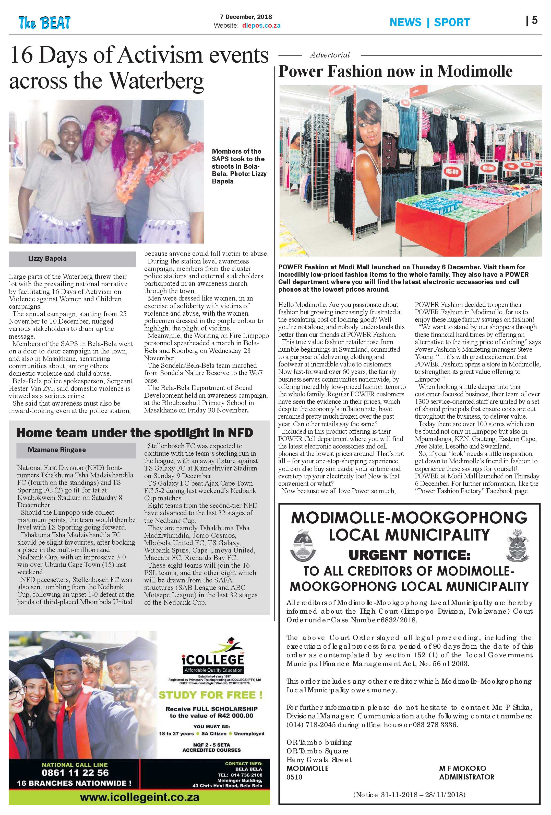 The Beat 7 December 2018 page 5