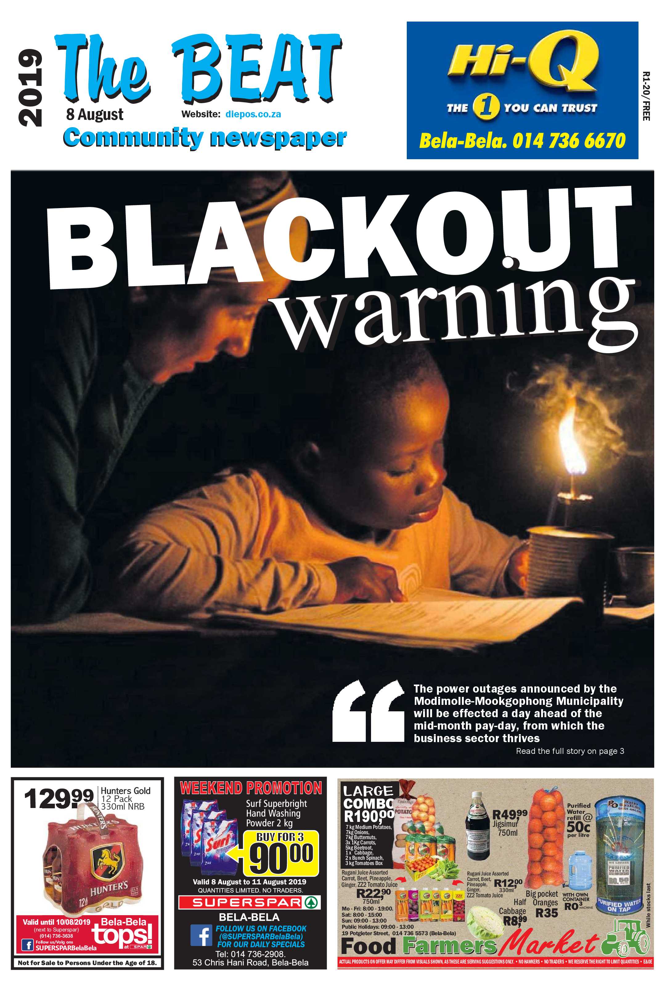 The Beat 8 August 2019 page 1