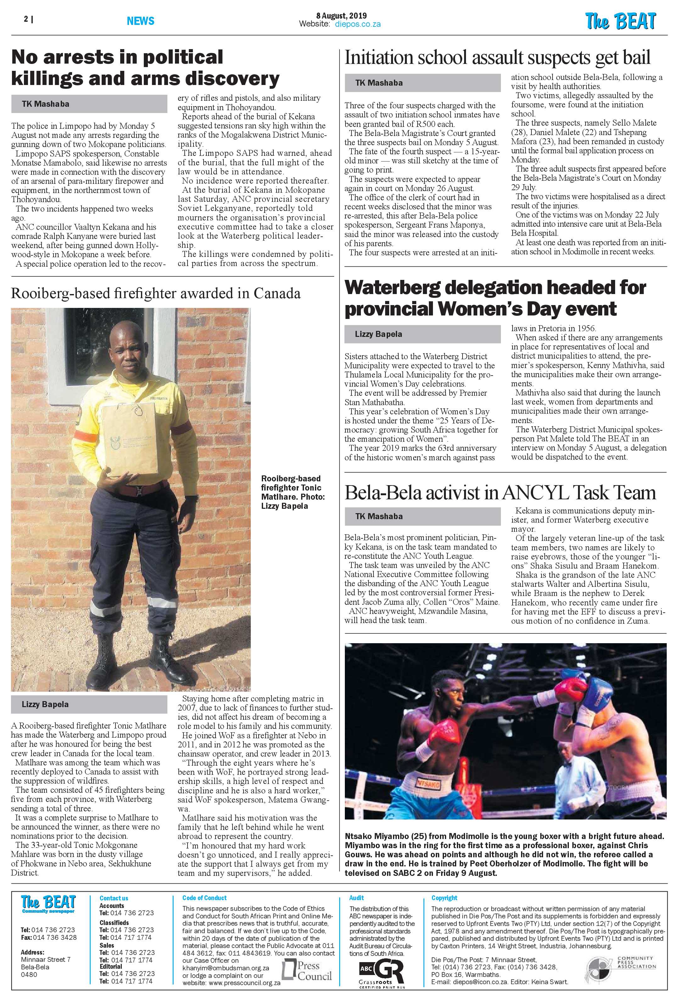 The Beat 8 August 2019 page 2