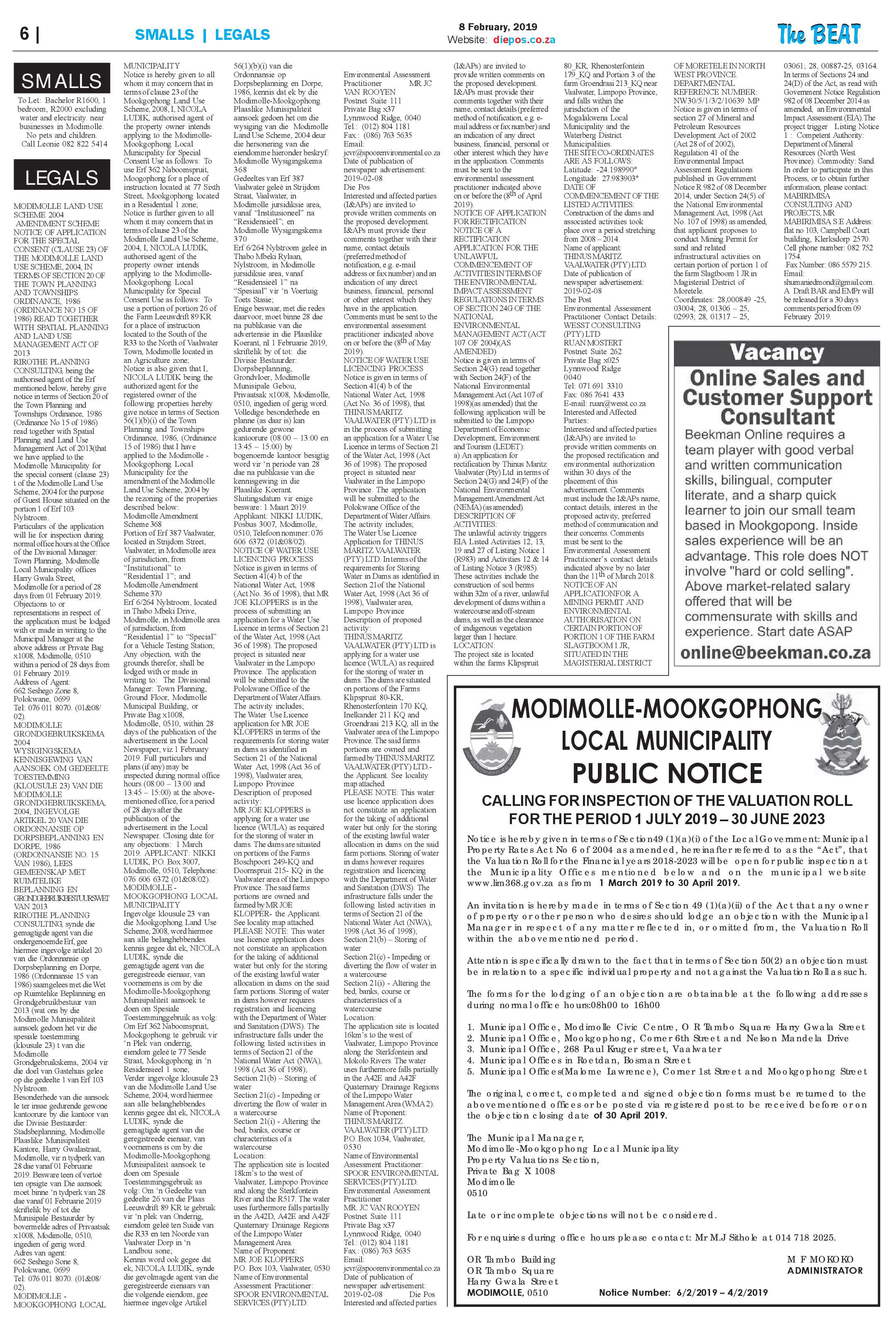 The Beat 8 February 2019 page 6